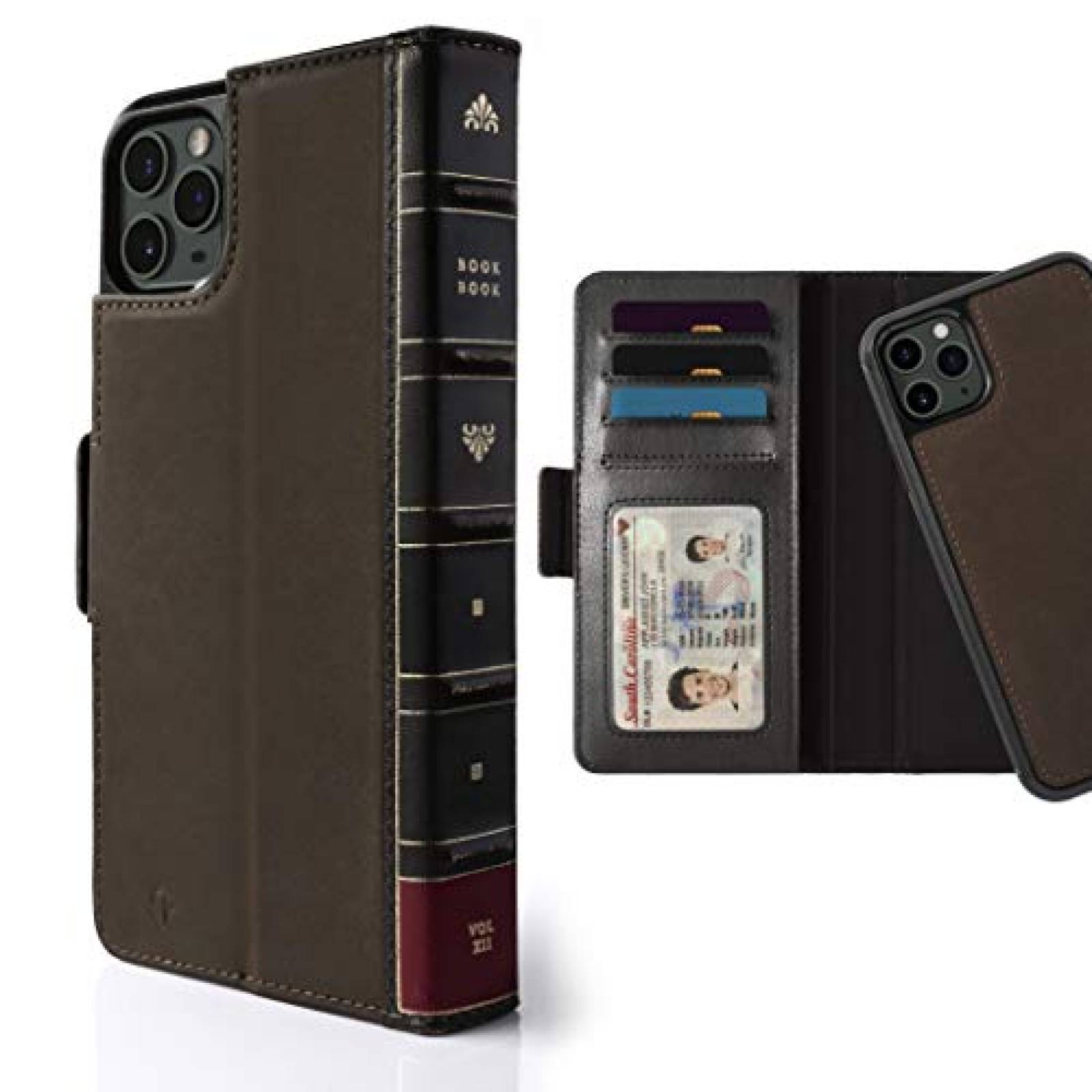 Funda Twelve South BookBook para iPhone 11 Pro | Funda d e (marrón)