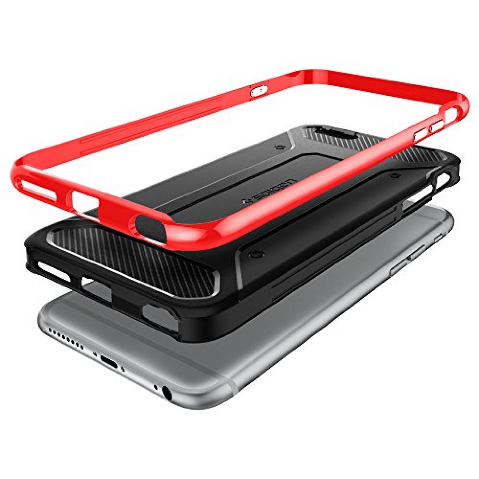 Funda Spigen Funda para iPhone 6s Plus, iPhone 6 Plus, N Rojo Dante