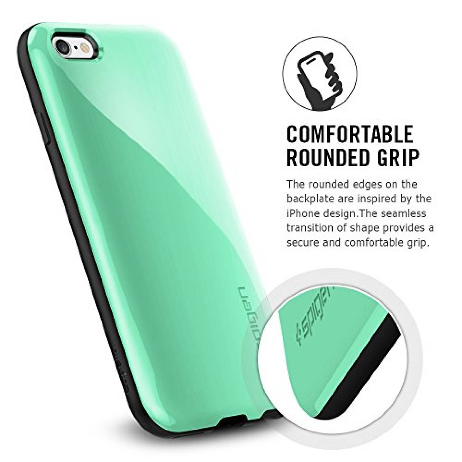 Funda Estuche iPhone 6/6S Plus, SGP11087 Spigen [ANTI-SH (SGP11087)