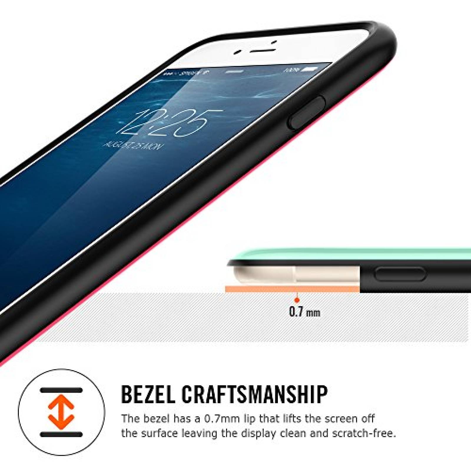 Funda Estuche iPhone 6/6S Plus, SGP11087 Spigen [ANTI-SH (SGP11087)