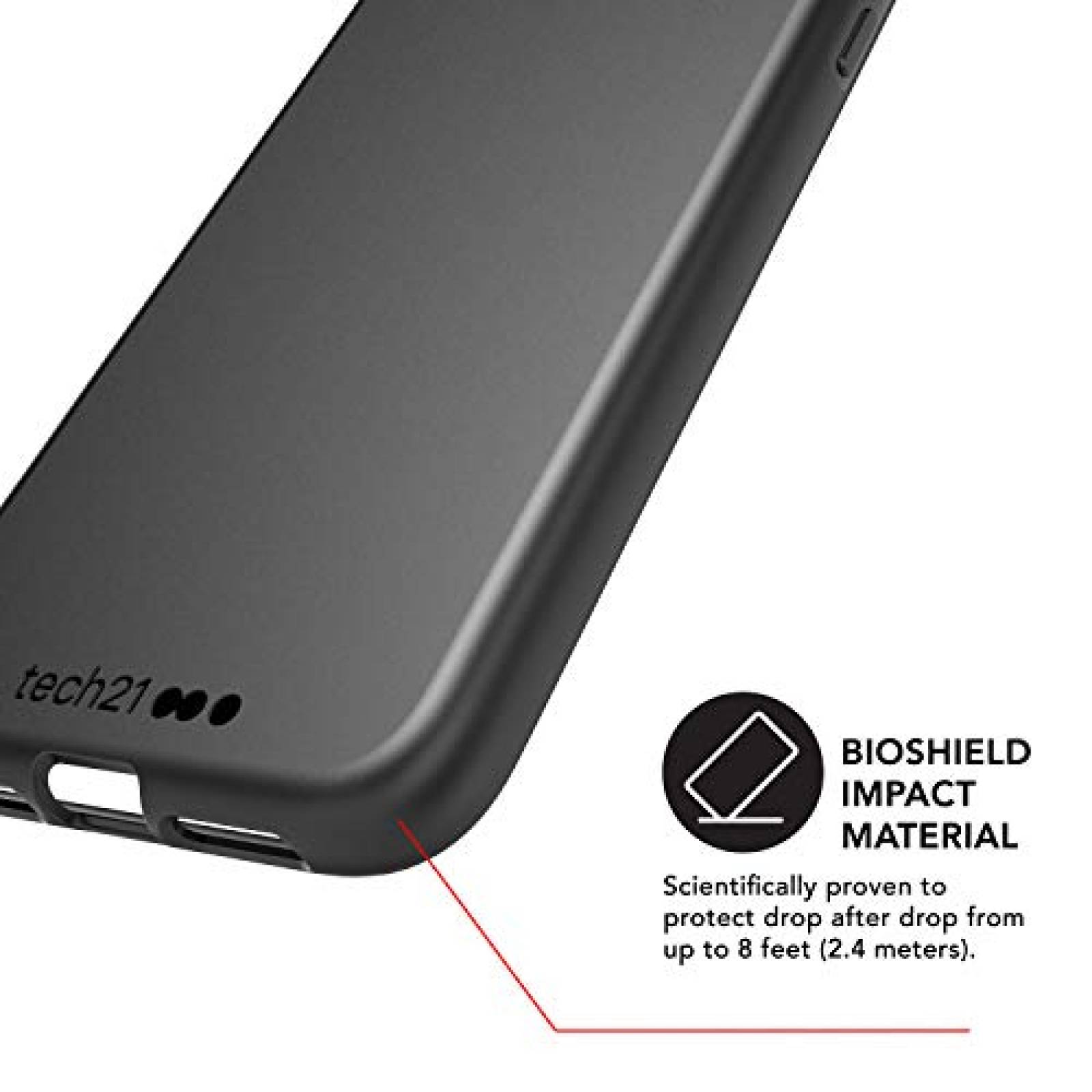 Funda tech21 Studio Colour - Carcasa para iPhone 11, dis olor Negro