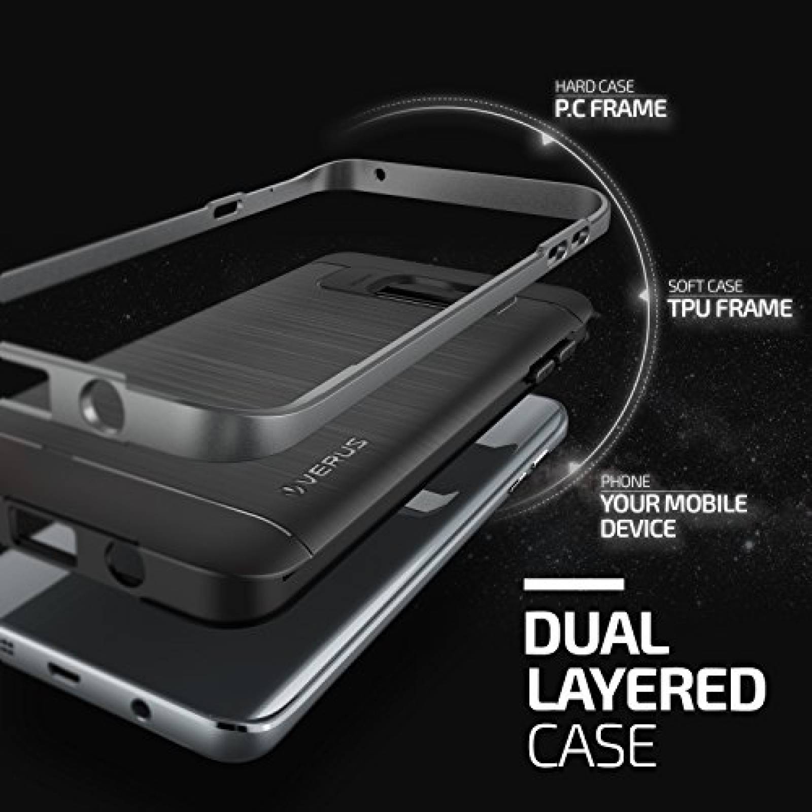 Funda Verus Vbond Estuche para Galaxy Note 5 (con Parach te 5 N920)