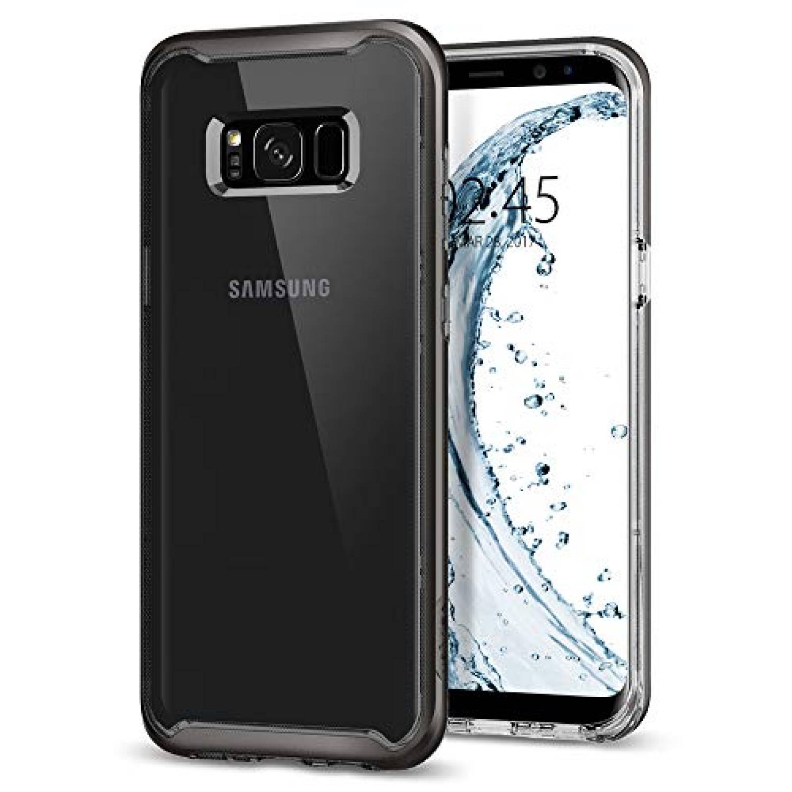 Funda Spigen Neo Hybrid Crystal Funda Galaxy S8 Plus Tra   Gunmetal