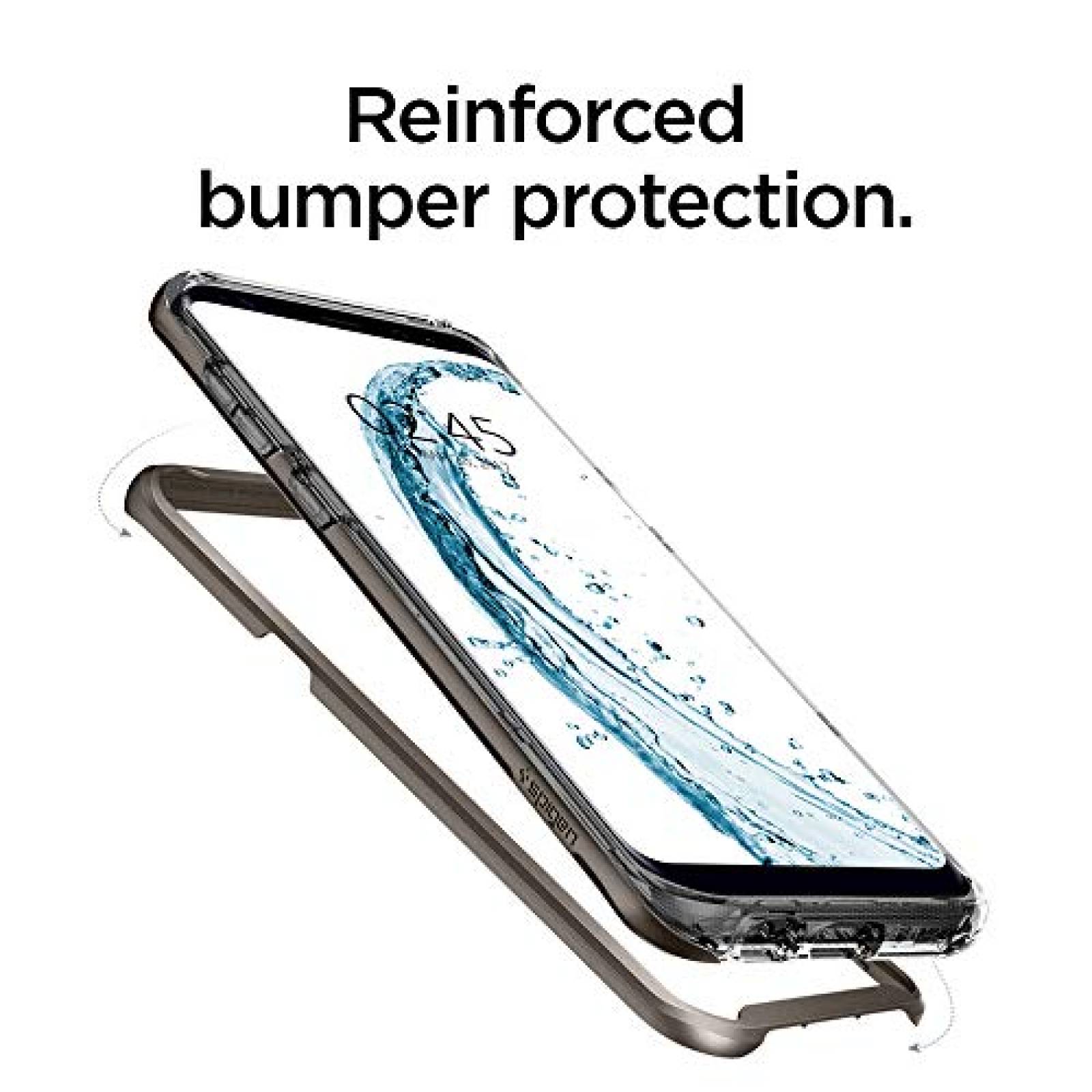 Funda Spigen Neo Hybrid Crystal Funda Galaxy S8 Plus Tra   Gunmetal