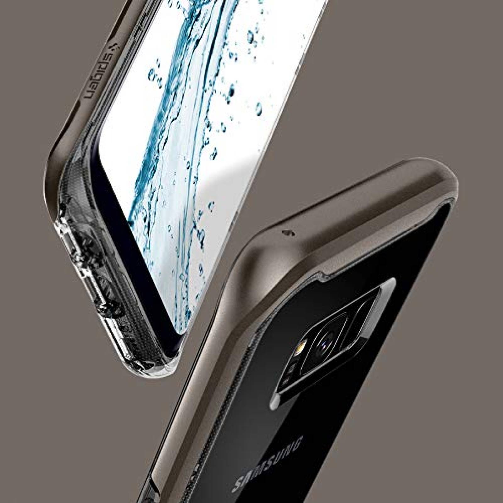 Funda Spigen Neo Hybrid Crystal Funda Galaxy S8 Plus Tra   Gunmetal