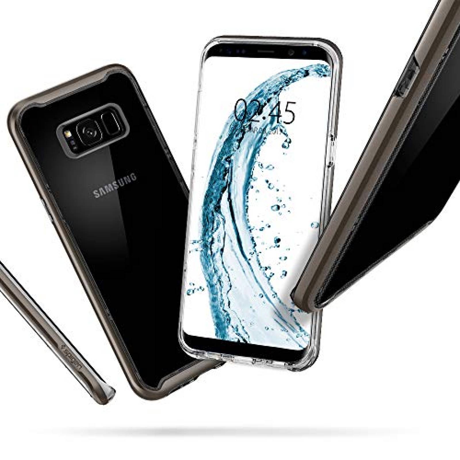 Funda Spigen Neo Hybrid Crystal Funda Galaxy S8 Plus Tra   Gunmetal
