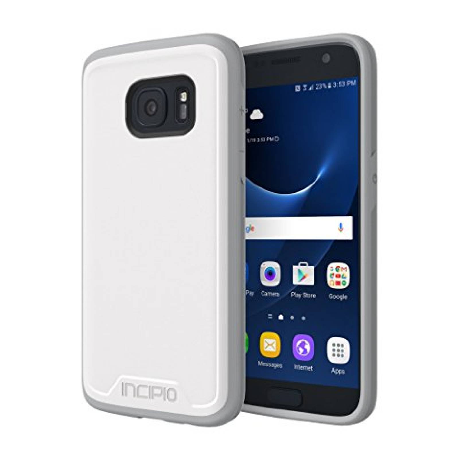 Funda Incipio Samsung Galaxy S7 Case, [Performance Serie White/Gray