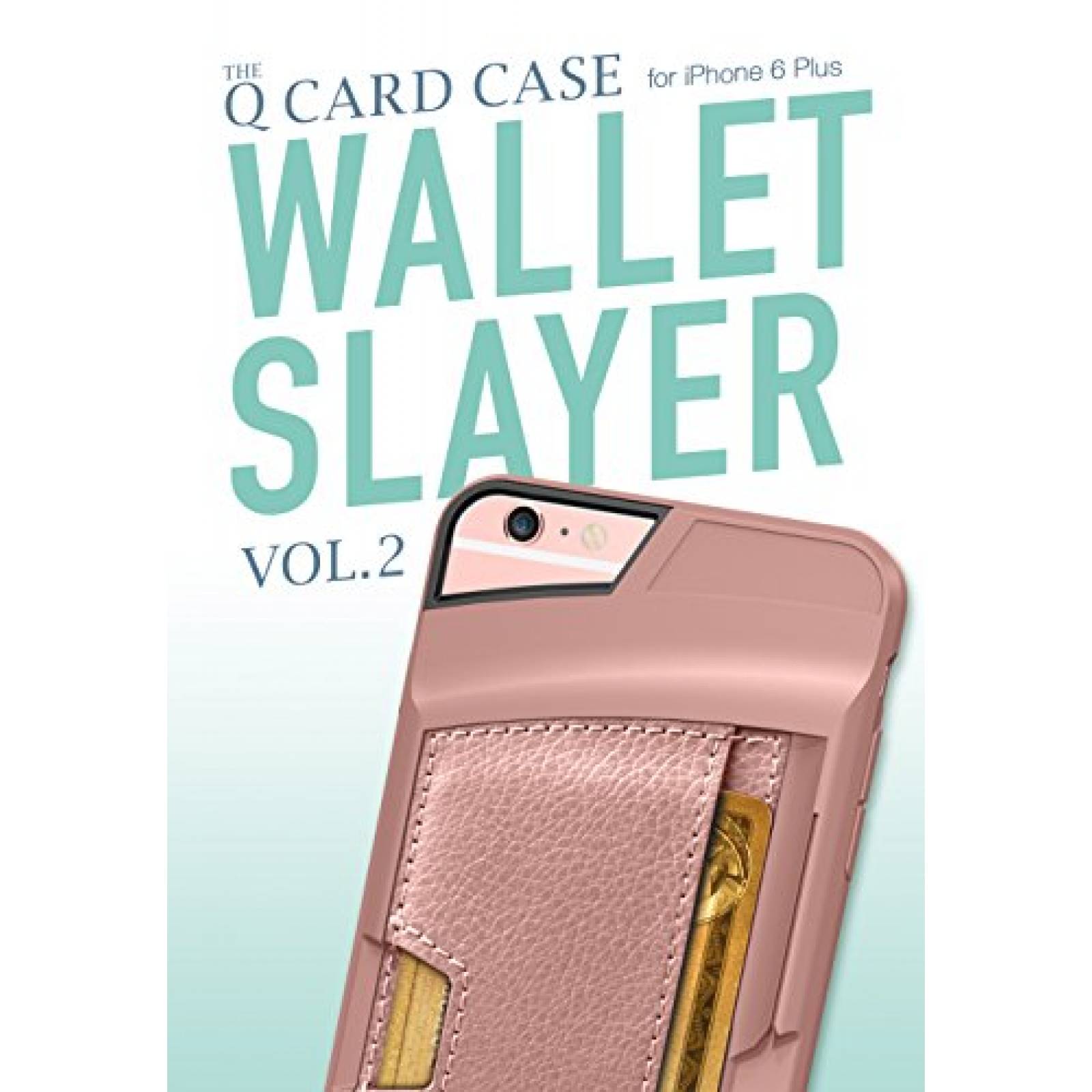 Funda CM4 iPhone 6 Plus/6s Plus Wallet Case - Q Card Cas Gold/Pink)