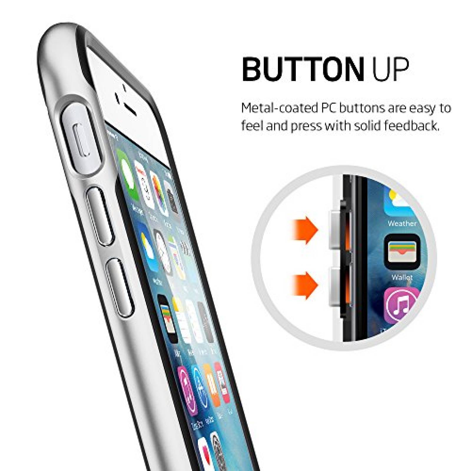 Funda Spigen Neo - Carcasa híbrida para iPhone 6S con pr o Satinado