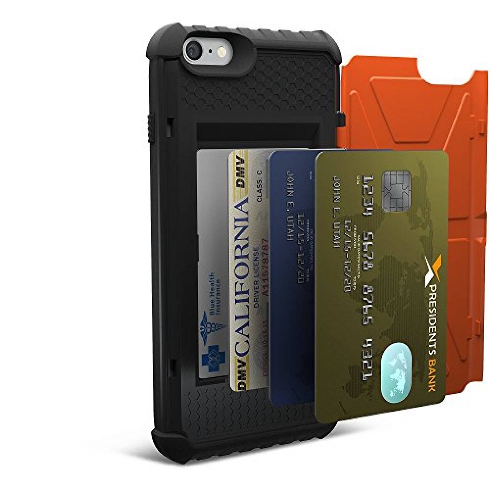Funda URBAN ARMOR GEAR Card Case For iPhone 6S Plus 5.5" , Naranja)