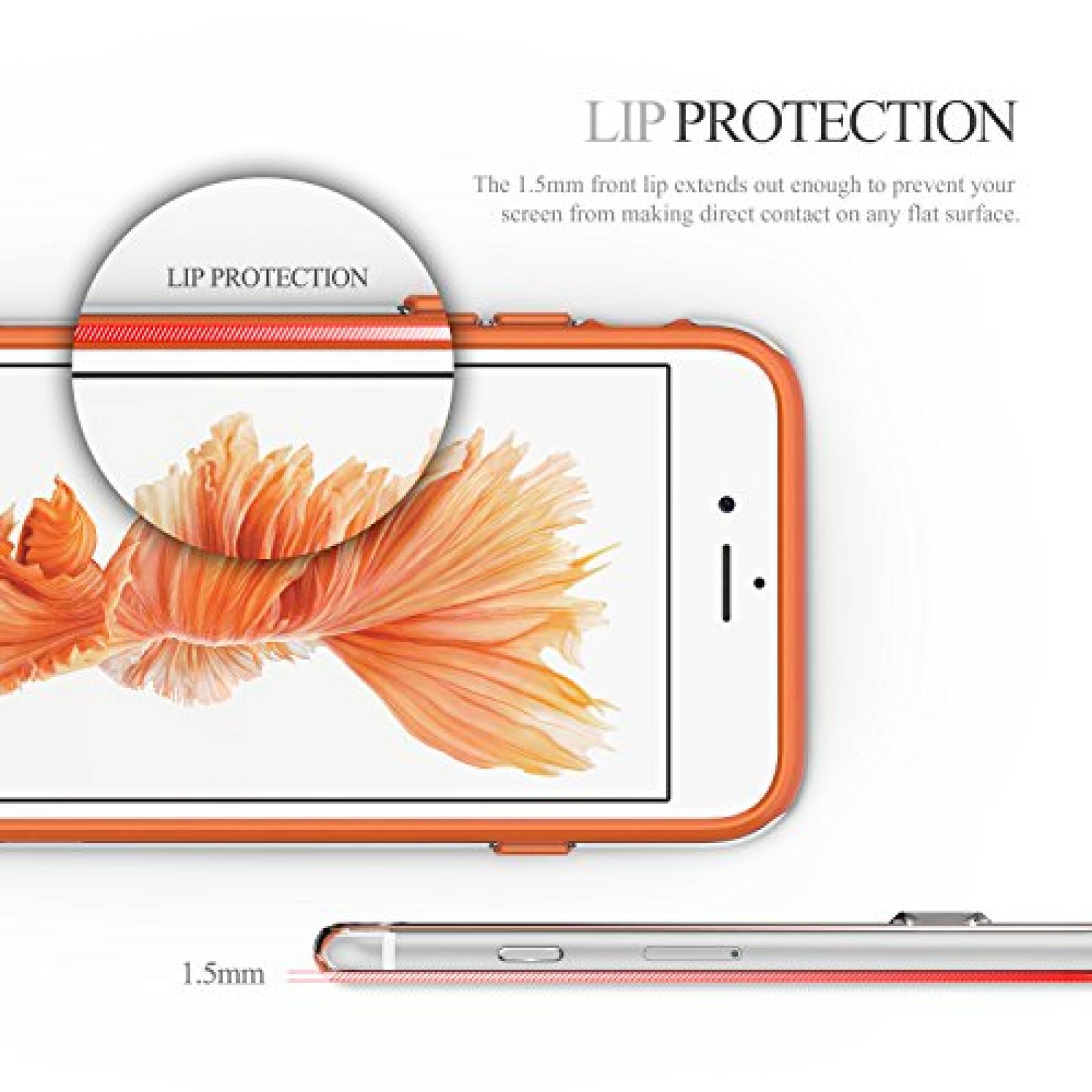 Funda Obliq Estuche para iPhone 6S con Soporte de Metal, ansparente