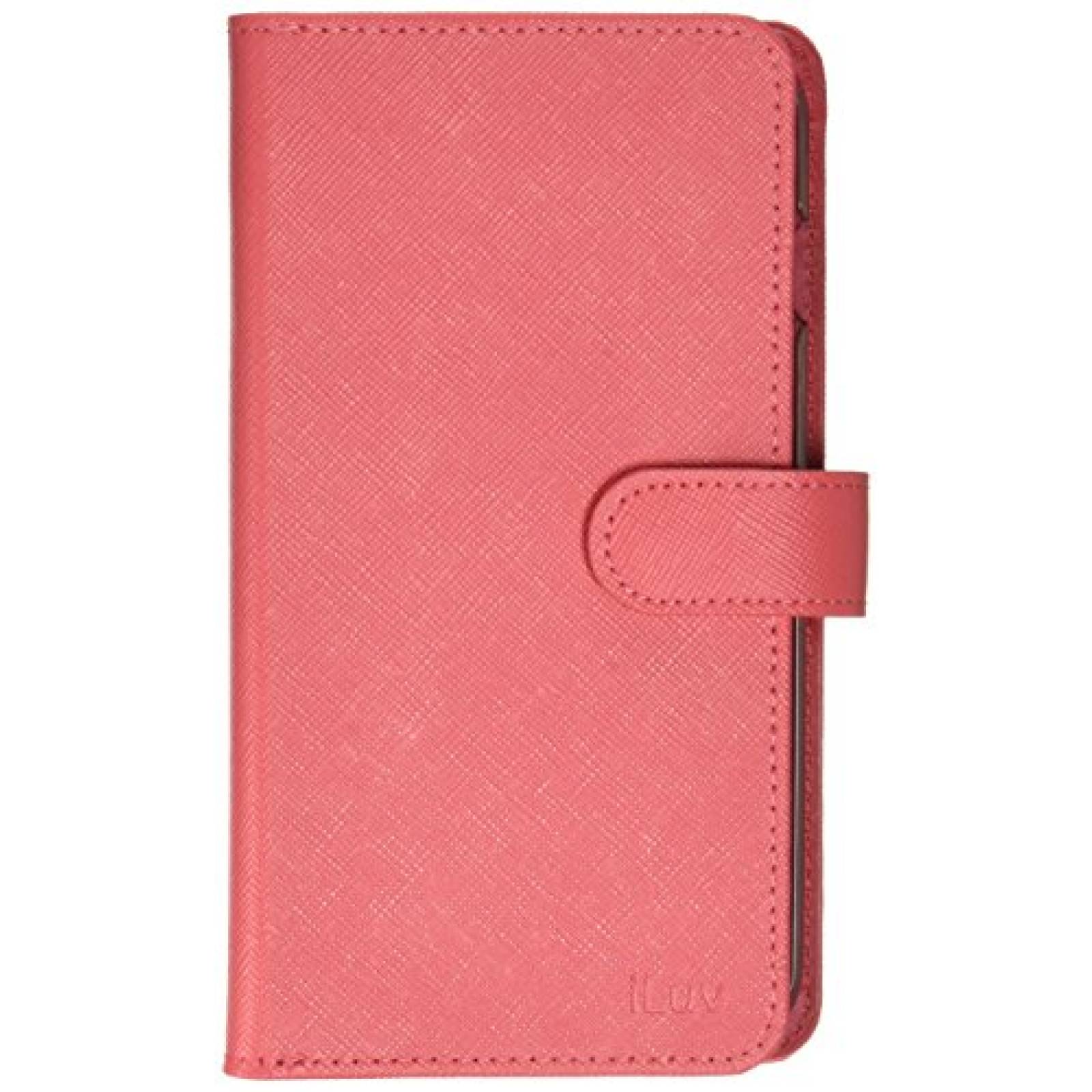Funda iLuv AI6PJSTRPN Jstyle Runway Leather Wallet Case  5.5", pink