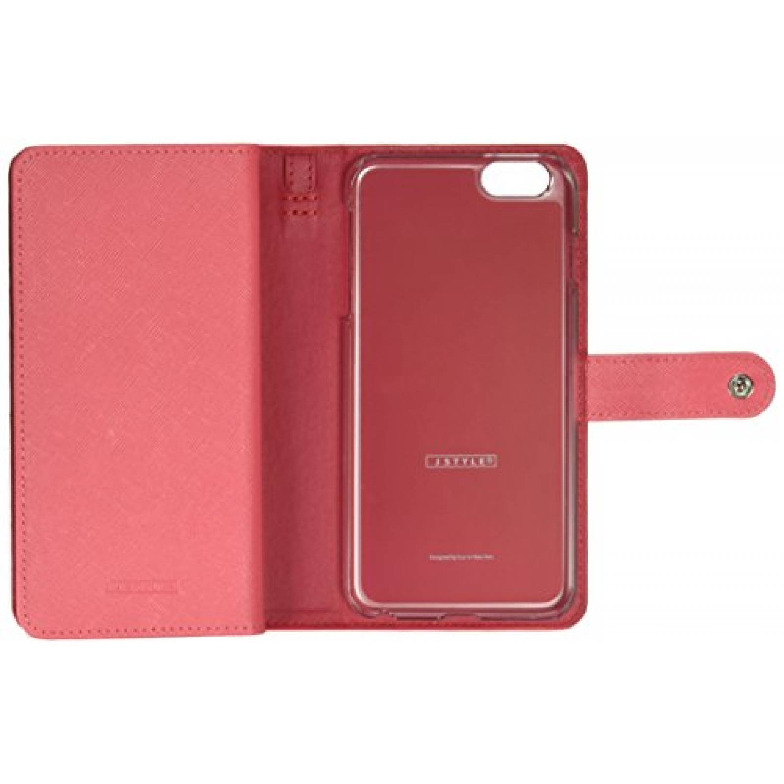 Funda iLuv AI6PJSTRPN Jstyle Runway Leather Wallet Case  5.5", pink