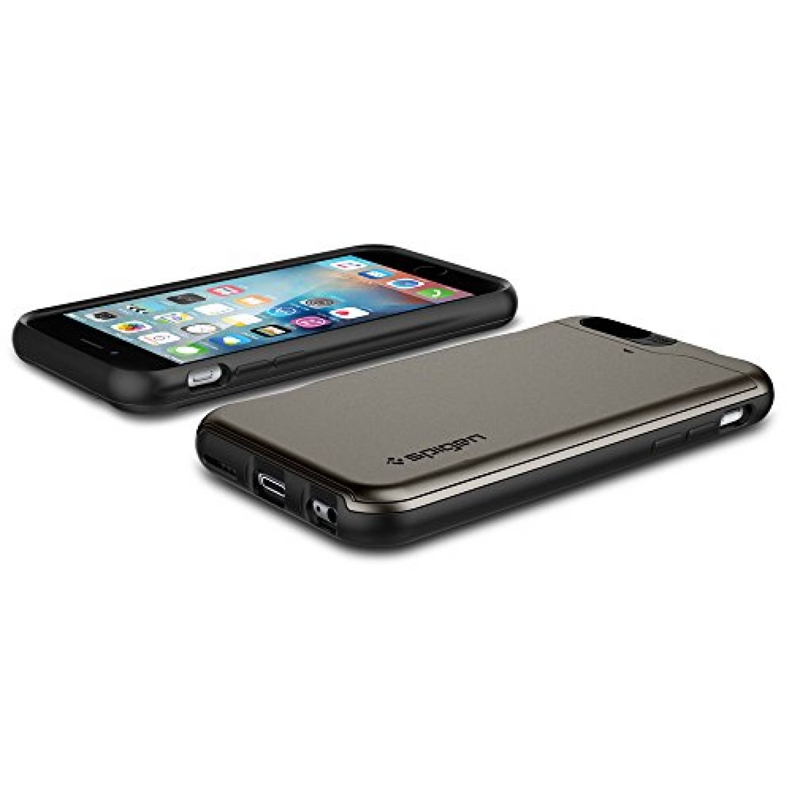 Funda iPhone 6s Funda, Spigen Slim Armor CS - Slim de do is Obscuro