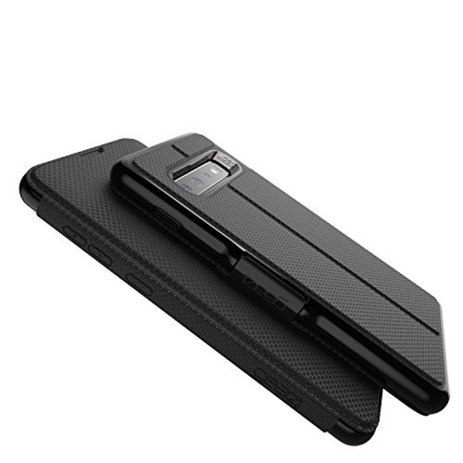Funda GEAR4 Oxford - Funda con Tapa para Samsung Galaxy olor Negro