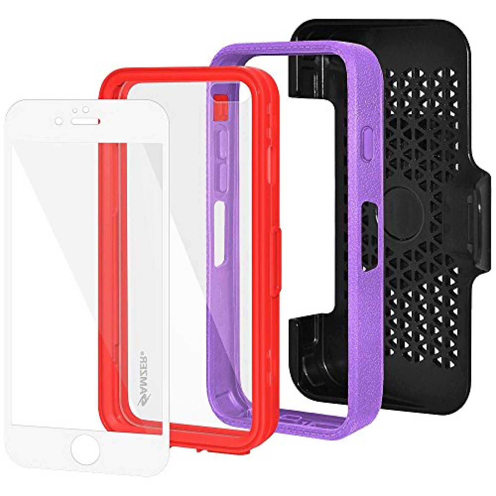 Funda Amzer Crusta Estuche resistente para iPhone 6/6S P  o dorado)