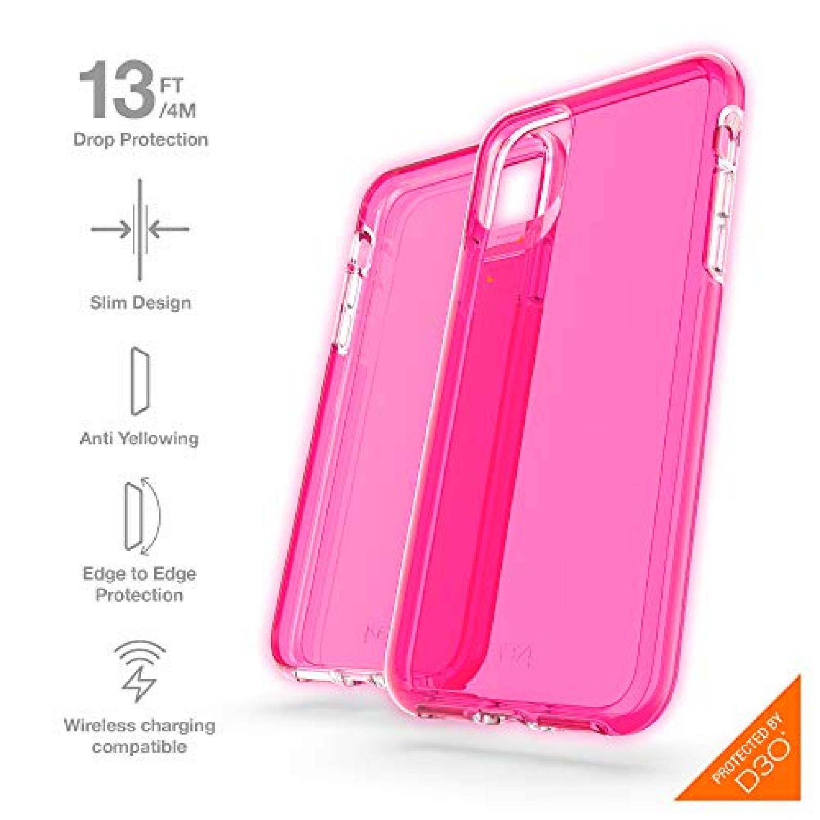 Funda GEAR4 Crystal Palace Neon - Carcasa Compatible con ón (36594)