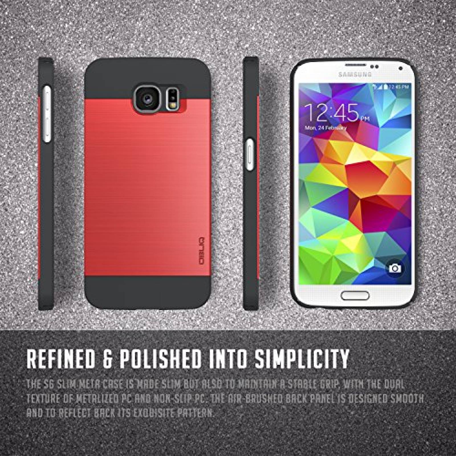 Funda Obliq Slim Meta Estuche Protector Delgado de Ajust e Cubierta