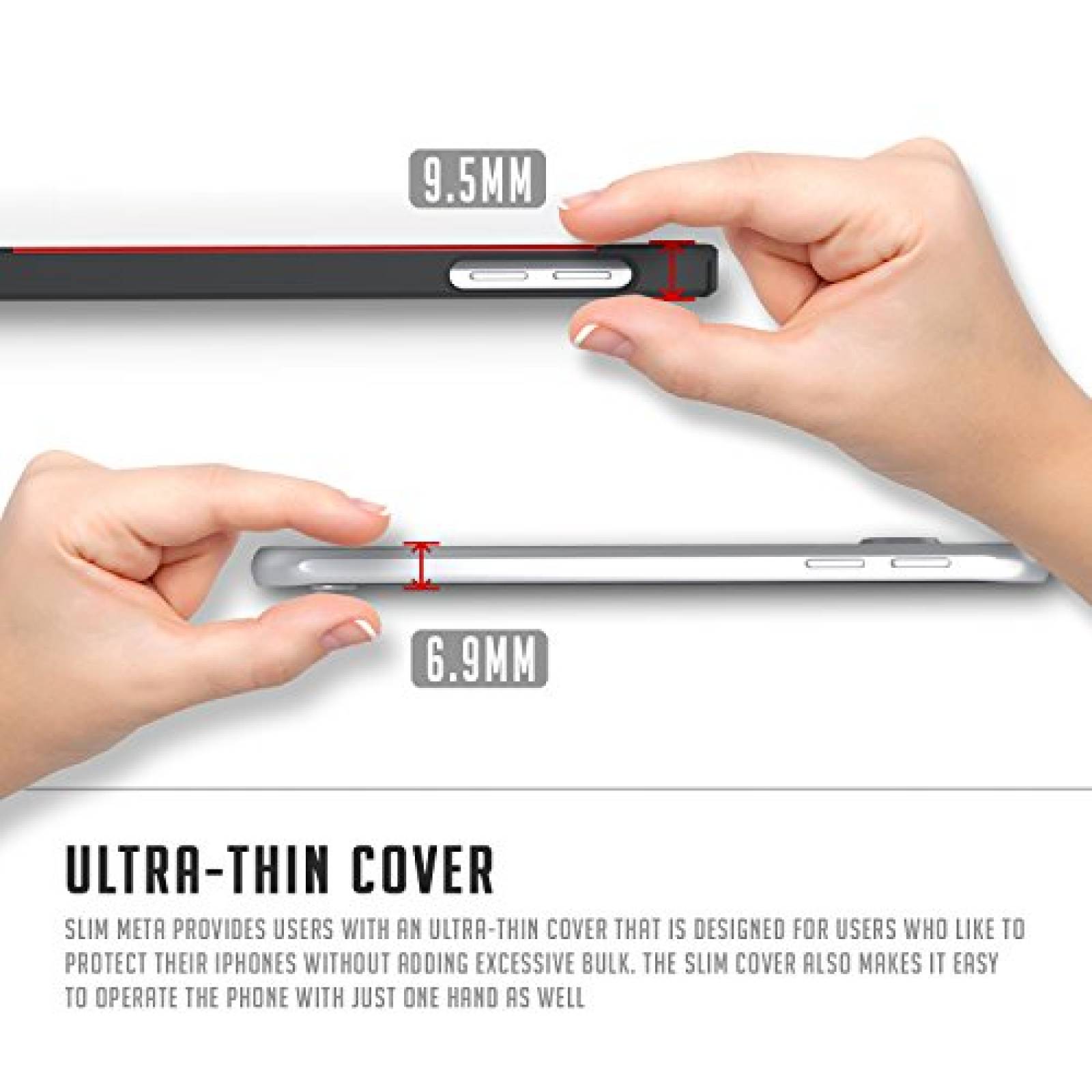 Funda Obliq Slim Meta Estuche Protector Delgado de Ajust e Cubierta