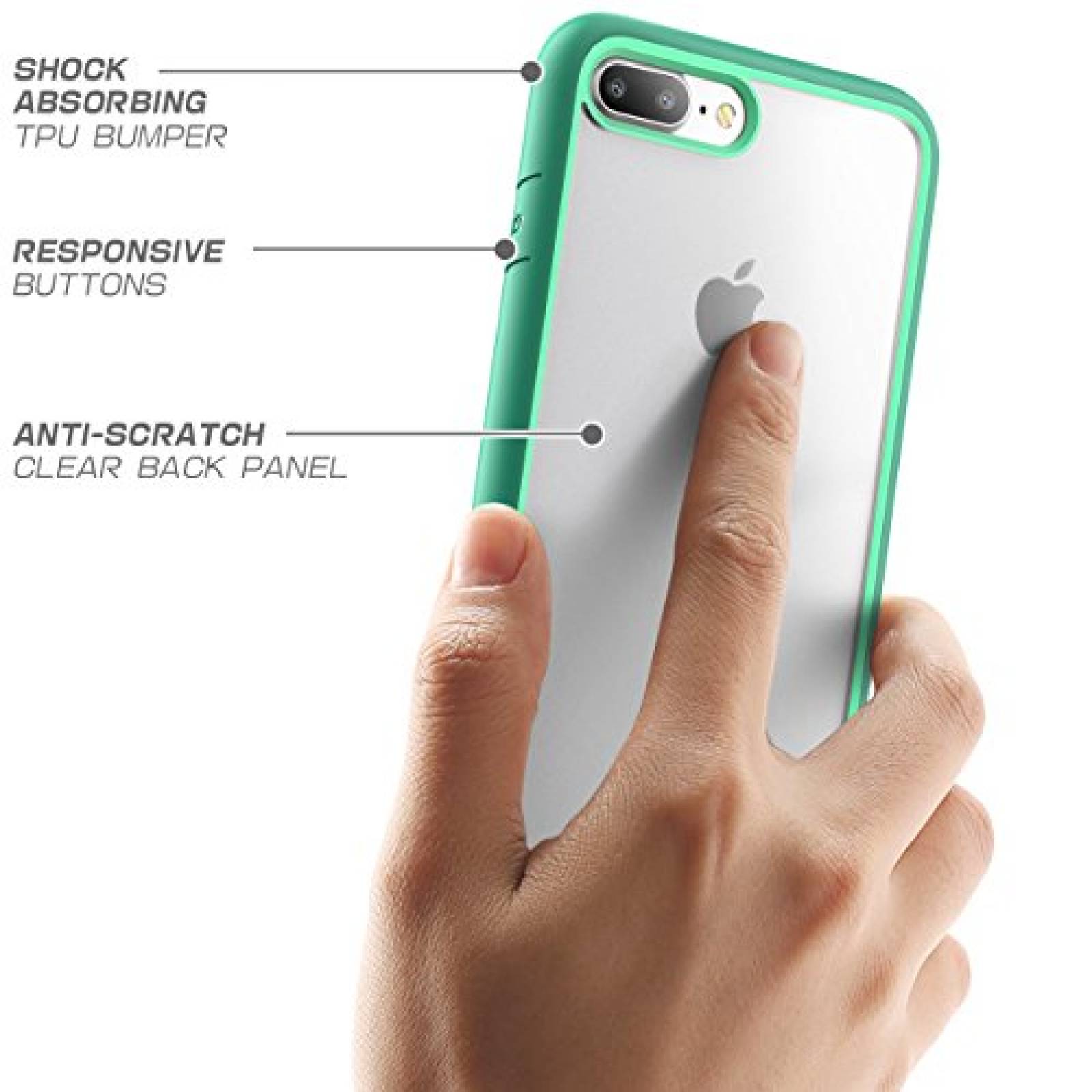 Funda Supcase - Funda para iPhone 8 Plus, estilo de unic 017, Verde
