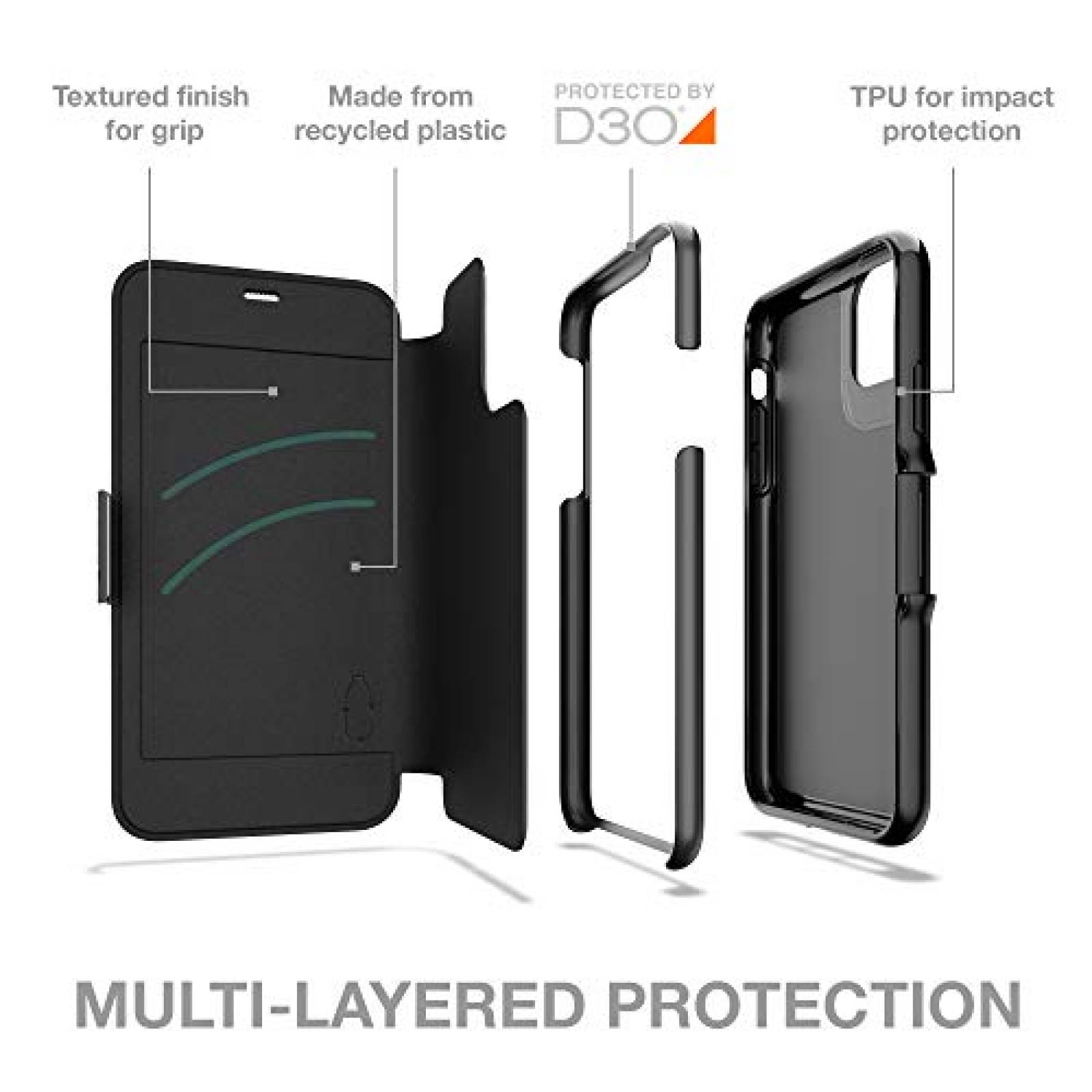 Funda GEAR4 Oxford Eco Folio Compatible with iPhone 11 P ck (36582)