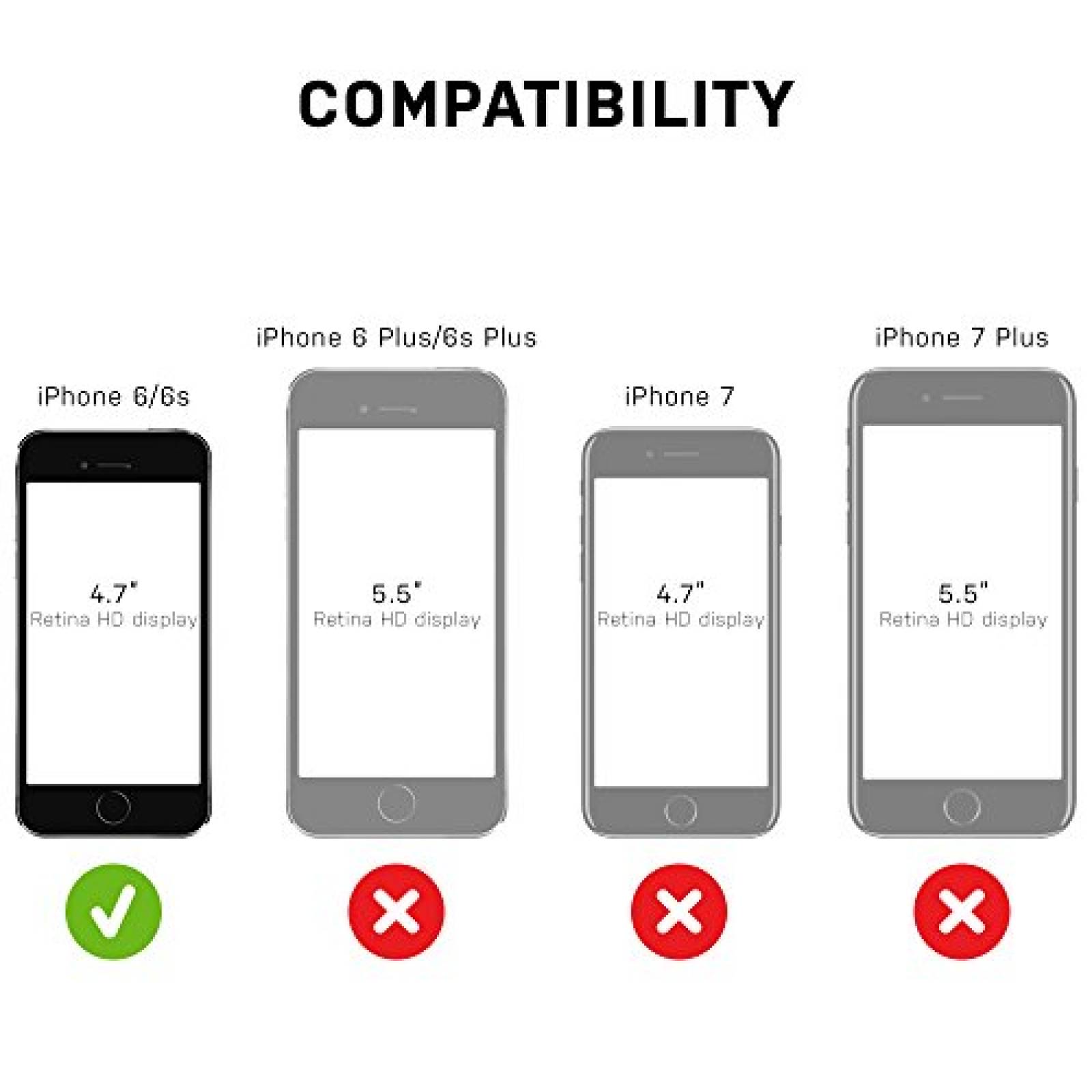 Funda Otterbox - Funda de Piel sintética para iPhone 6/6 nake Skin)