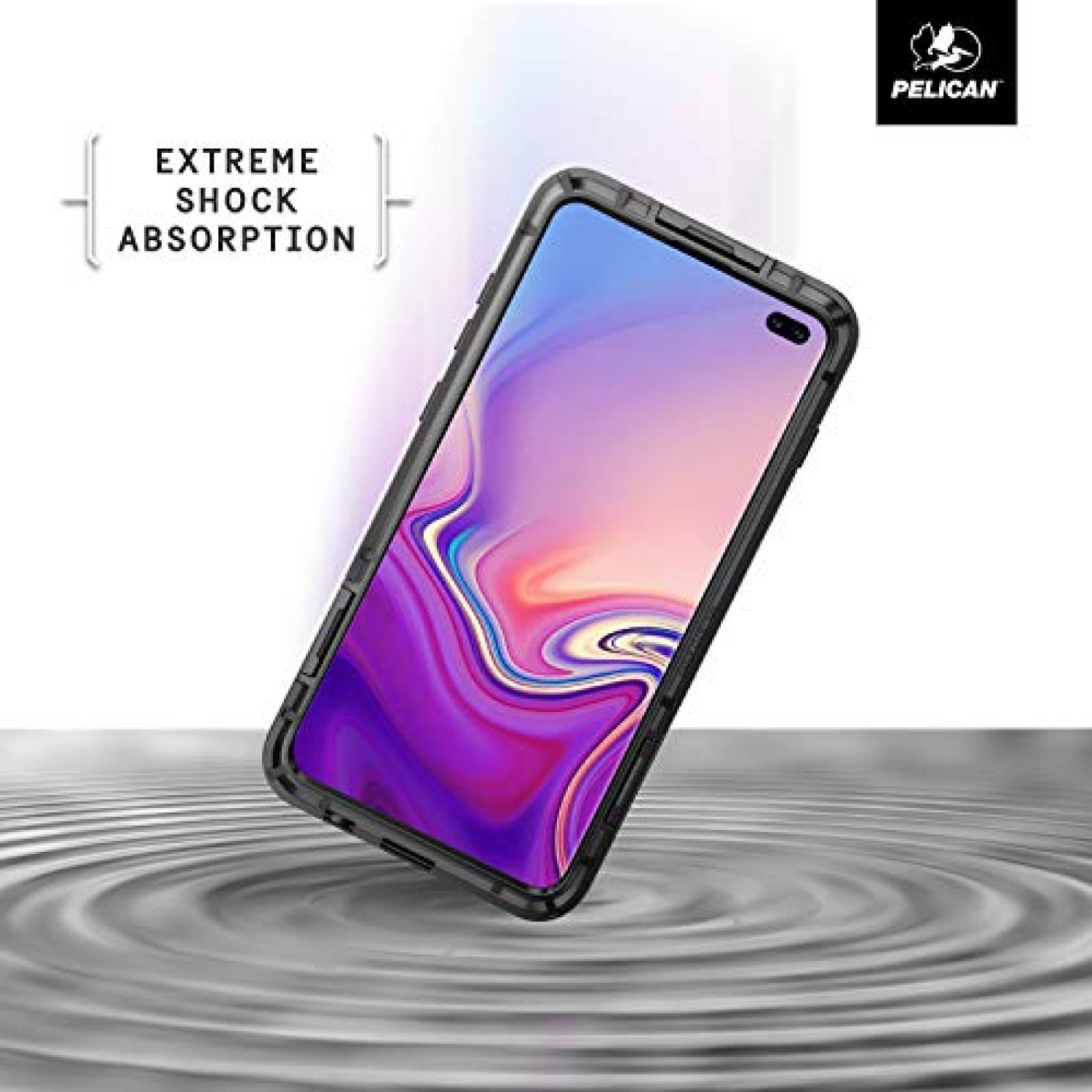 Funda Pelican Shield - Funda Protectora para Samsung Gal ón (Negro)