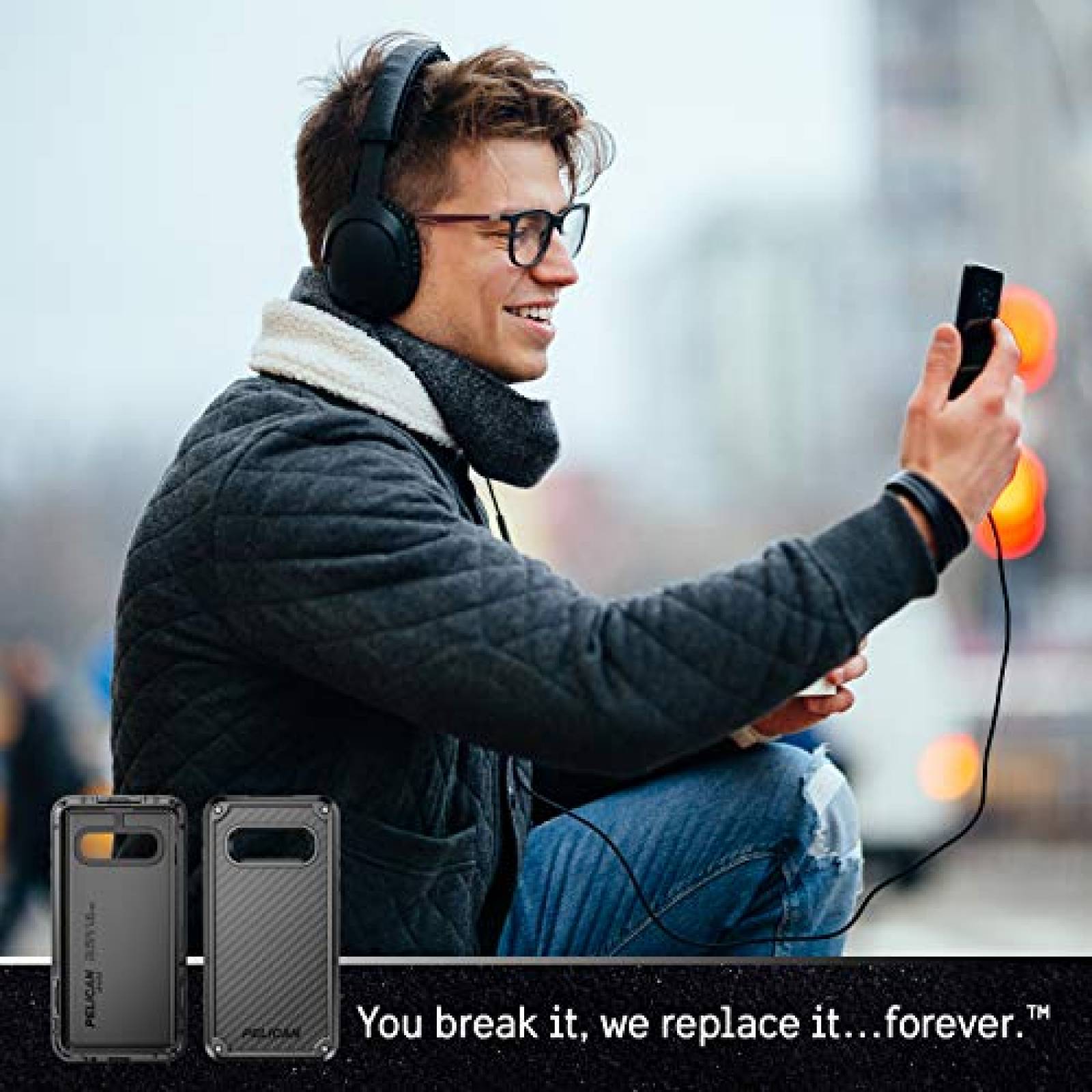 Funda Pelican Shield - Funda Protectora para Samsung Gal ón (Negro)