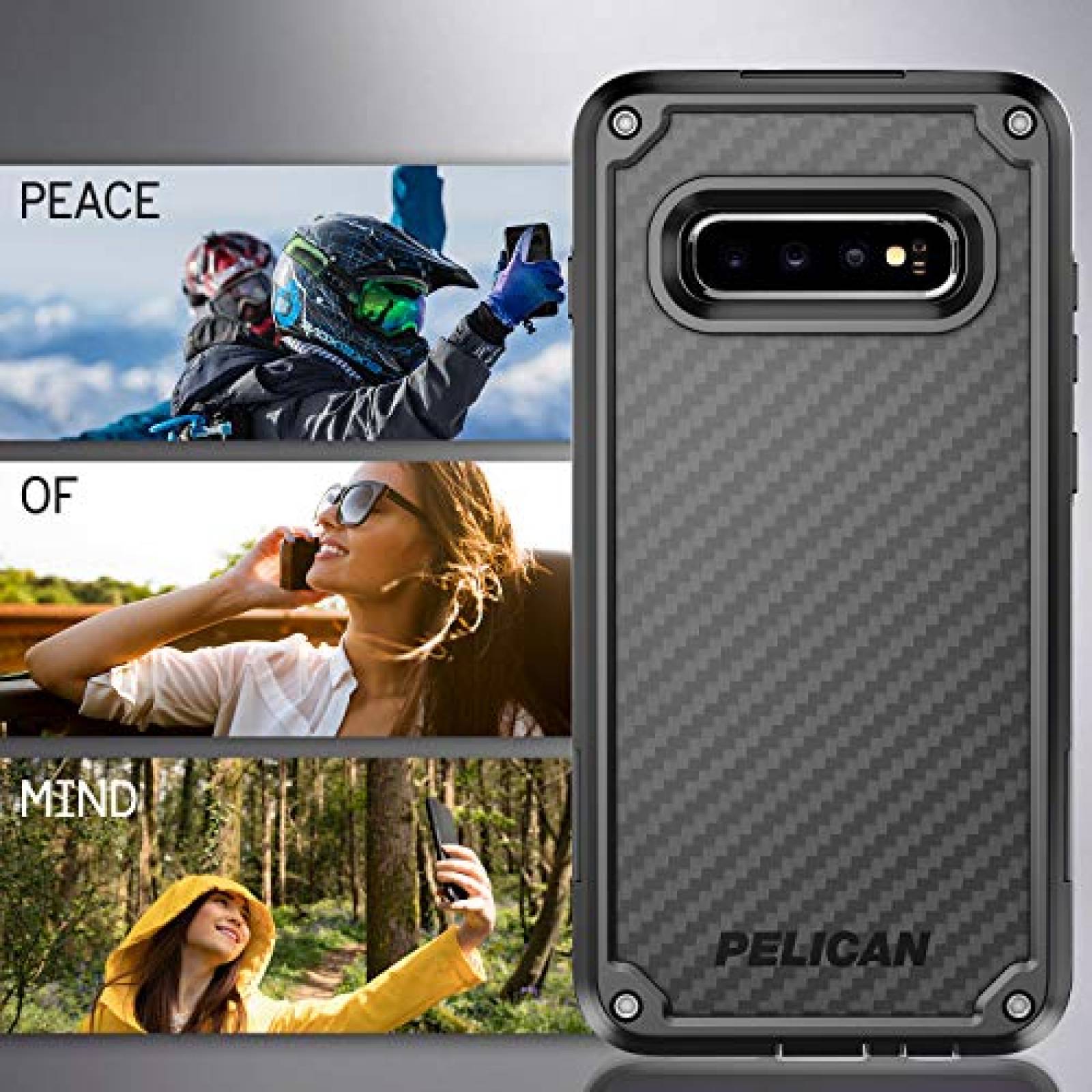 Funda Pelican Shield - Funda Protectora para Samsung Gal ón (Negro)