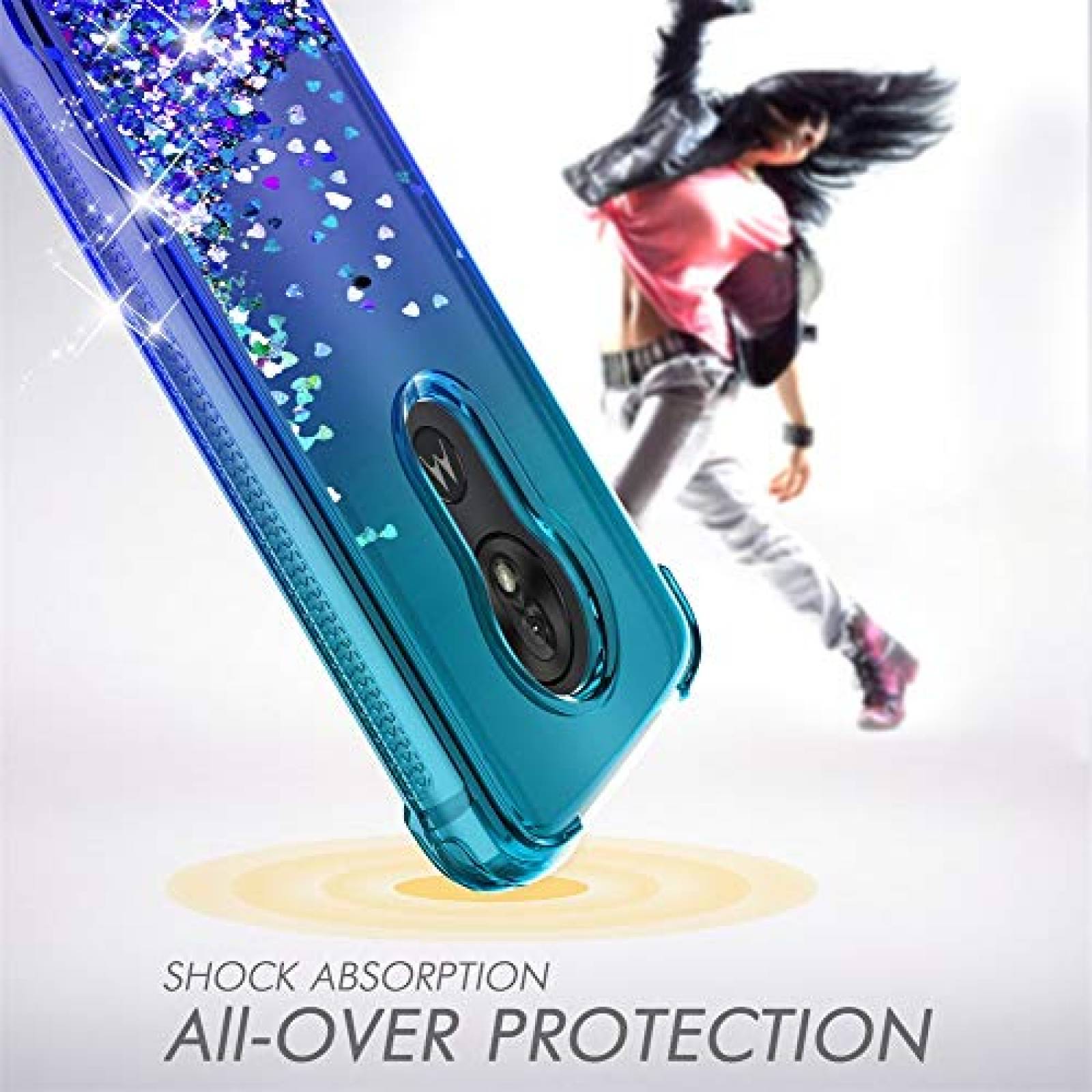 Funda Moto G7 Power Case,Moto G7 Supra/XT1955/Moto G7 Op -Teal Blue