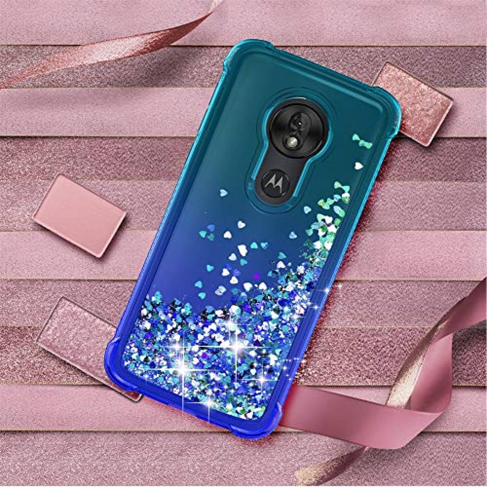 Funda Moto G7 Power Case,Moto G7 Supra/XT1955/Moto G7 Op -Teal Blue