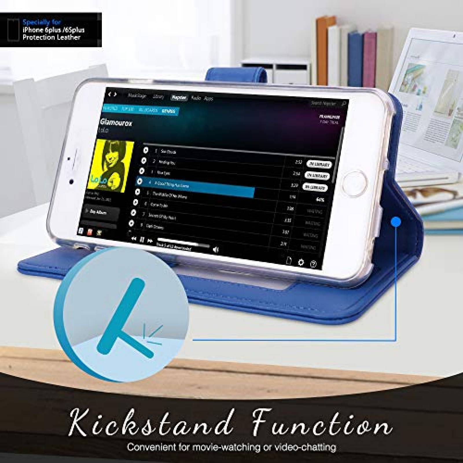 Funda FYY Case for iPhone 6S Plus/iPhone 6 Plus (5.5"), 5.5") Navy