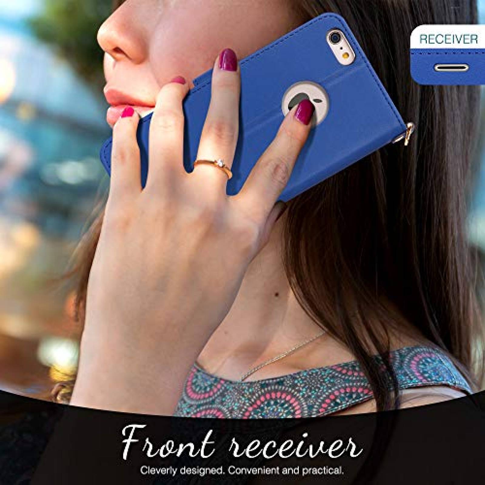 Funda FYY Case for iPhone 6S Plus/iPhone 6 Plus (5.5"), 5.5") Navy