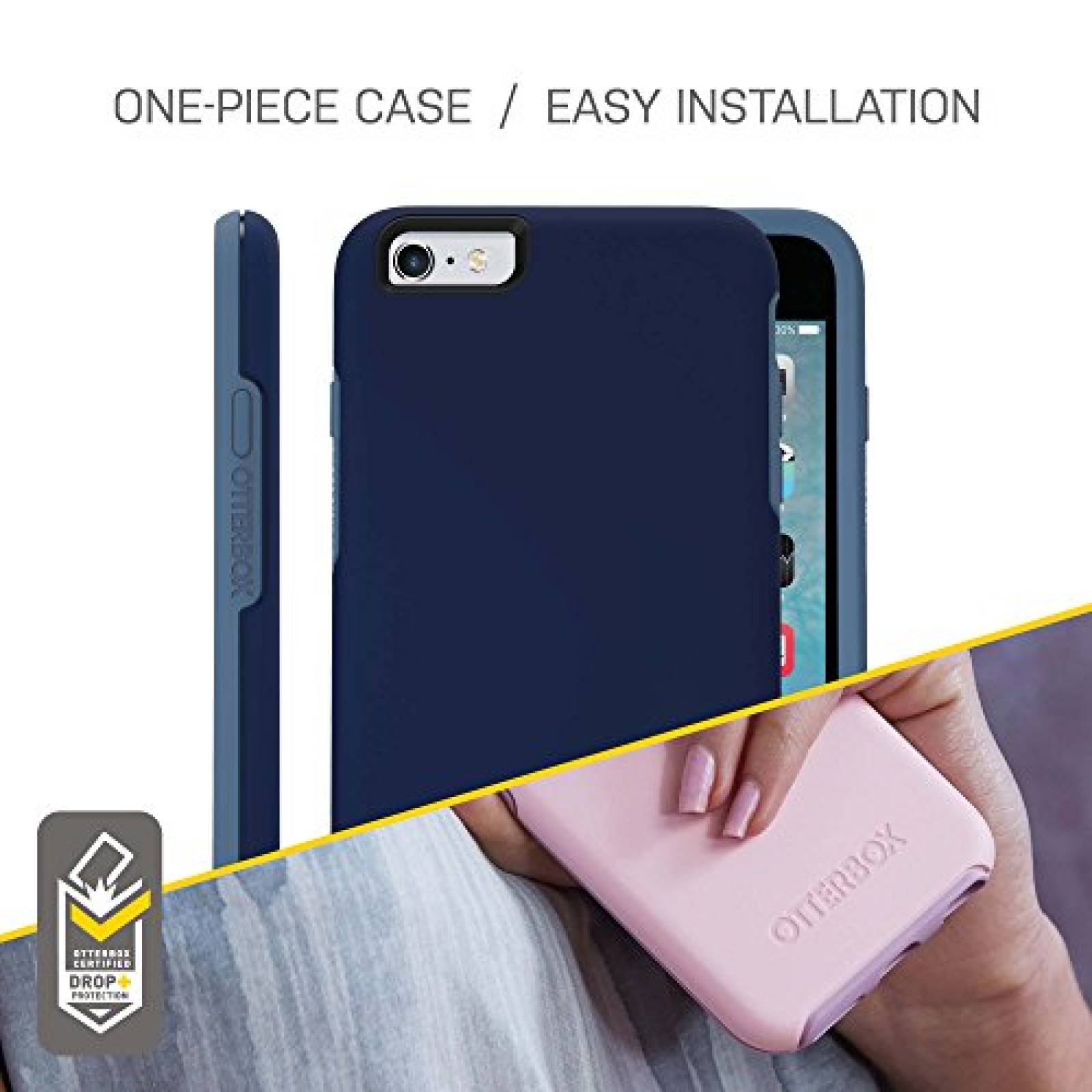 Funda Otterbox Symmetry Clear Series Funda para iPhone 6 tal Grey))