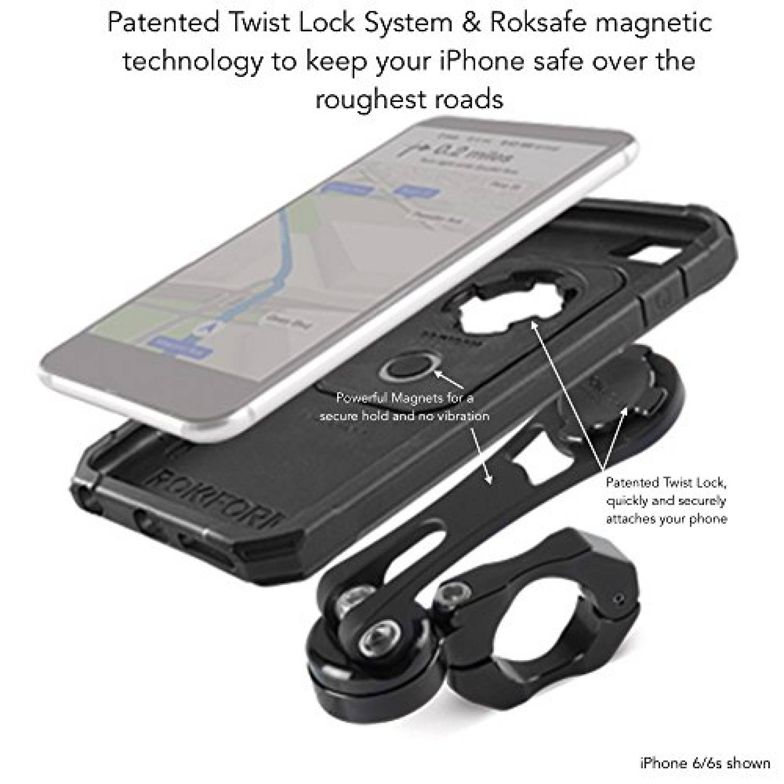 Funda Rokform Galaxy S6 Motorcycle Phone Mount for Harle xy S6 Case