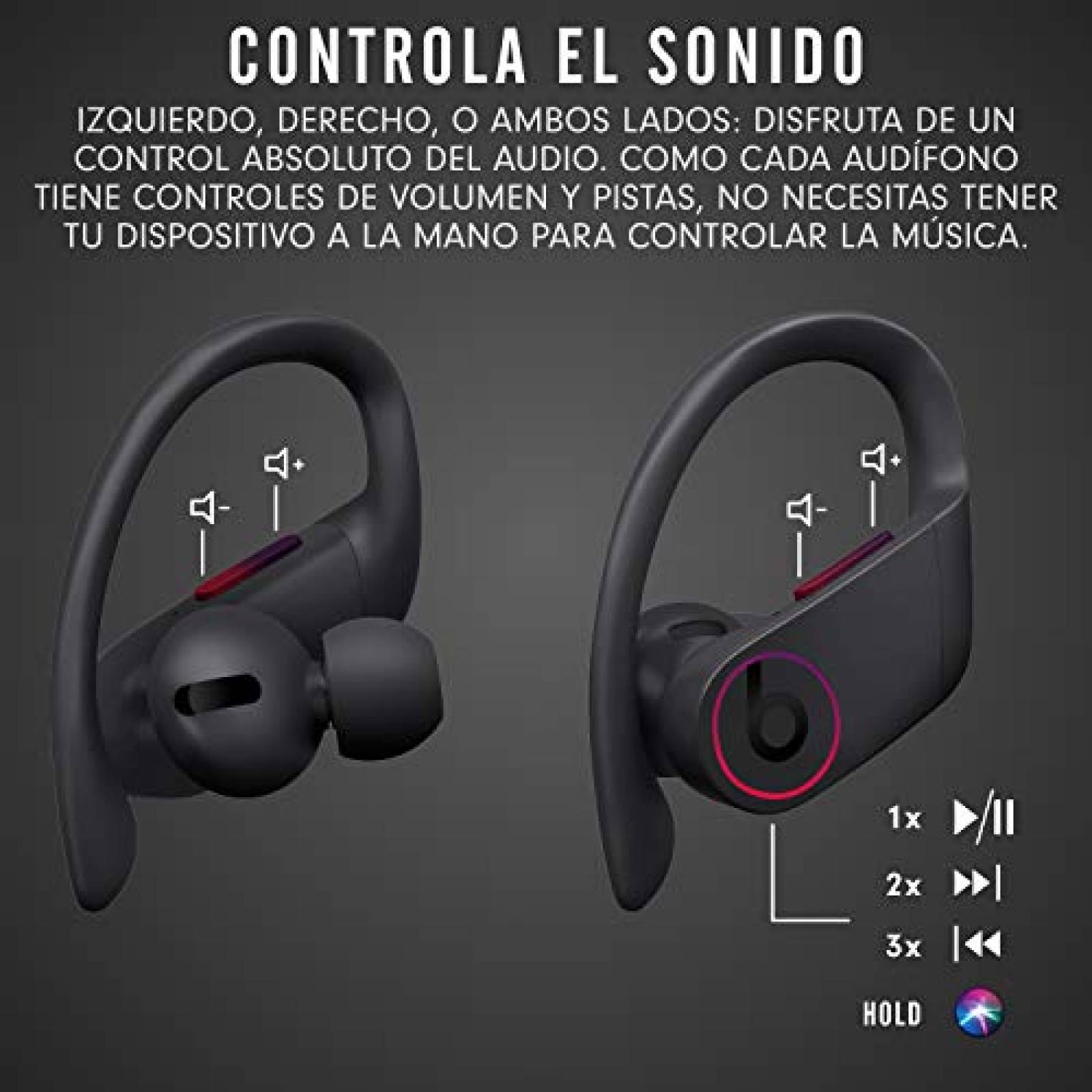 Audífonos Beats by Dr. Dre inEar Powerbeats Pro Totalmente i dor  Negro