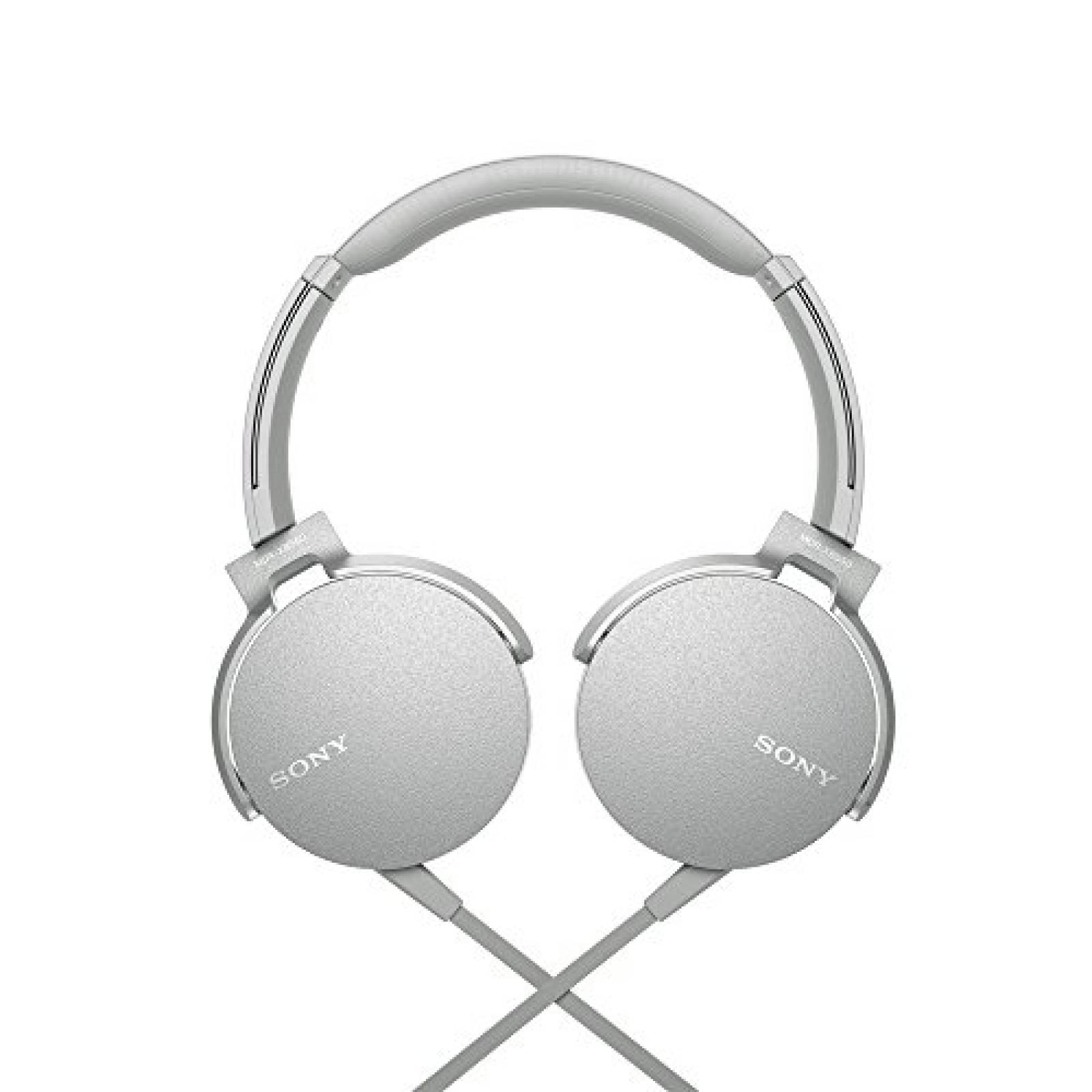 Audífonos Sony MDRXB550AP  de diadema EXTRA BASS con micrófo s , Blanco