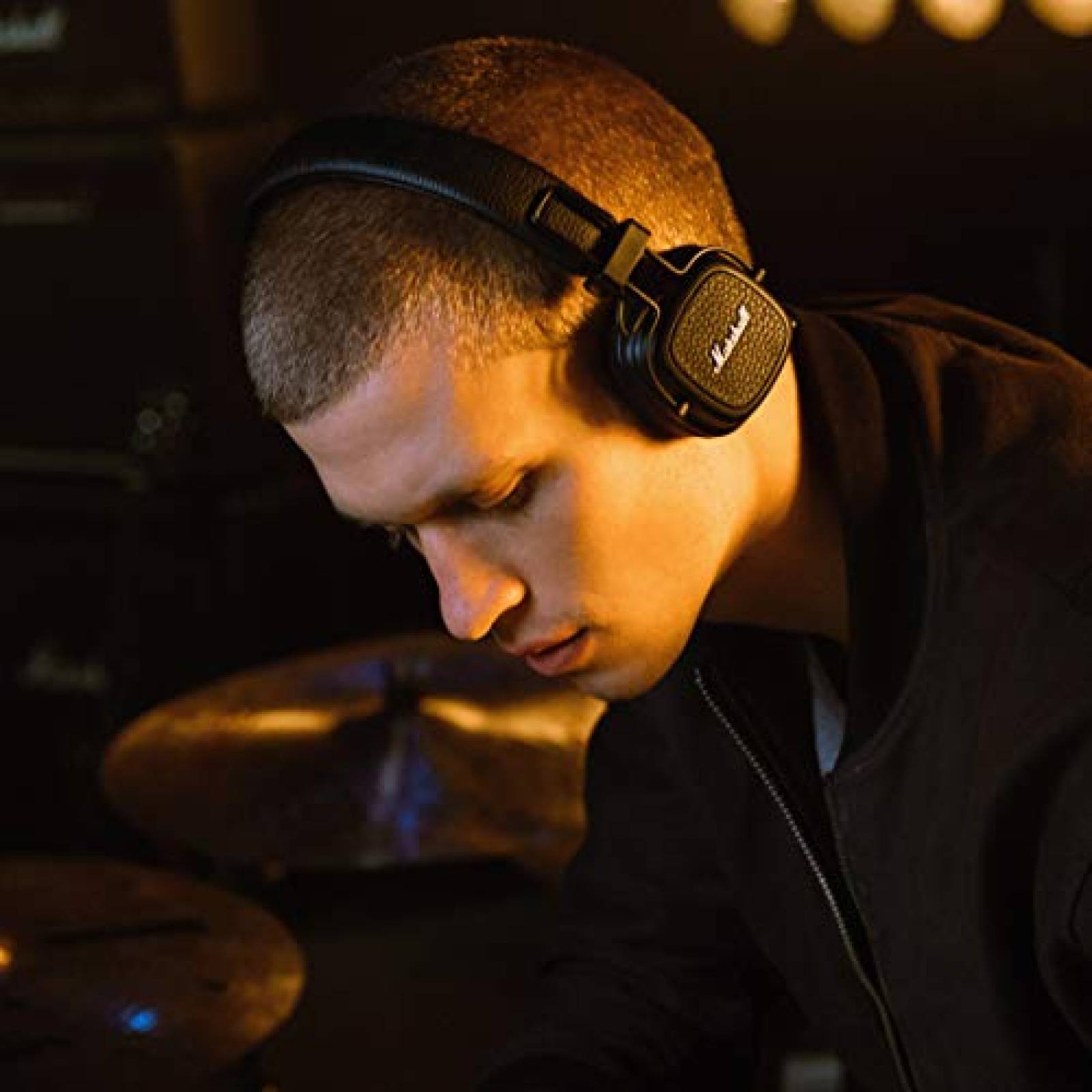 Audífonos Marshall Major III Negro Supraaural Diadema Auricular Auric Db, Negro