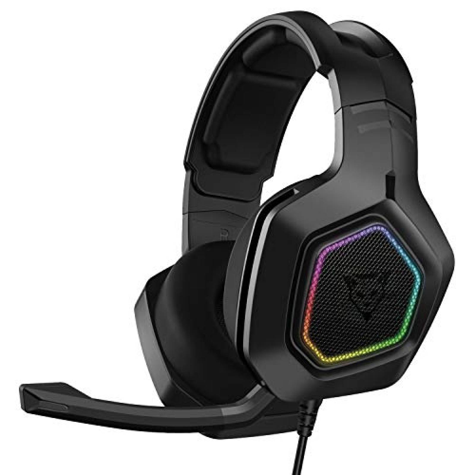 Audífonos Headsets Gamer Ocelot Gaming Tipo Diadema OverEar Iluminac a Rejilla
