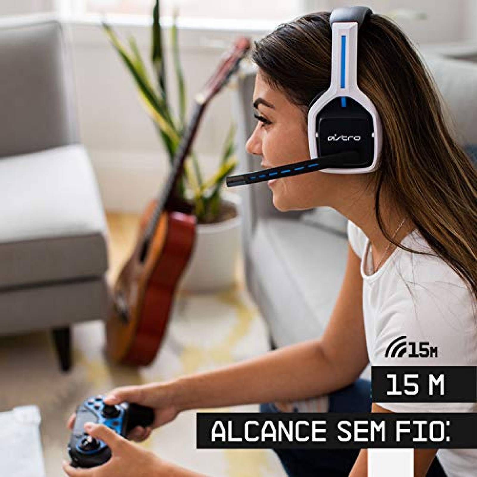 Audífonos ASTRO Gaming A20 Wireless Headset Inalámbrico Gen 2 para Pla AzulBlanco