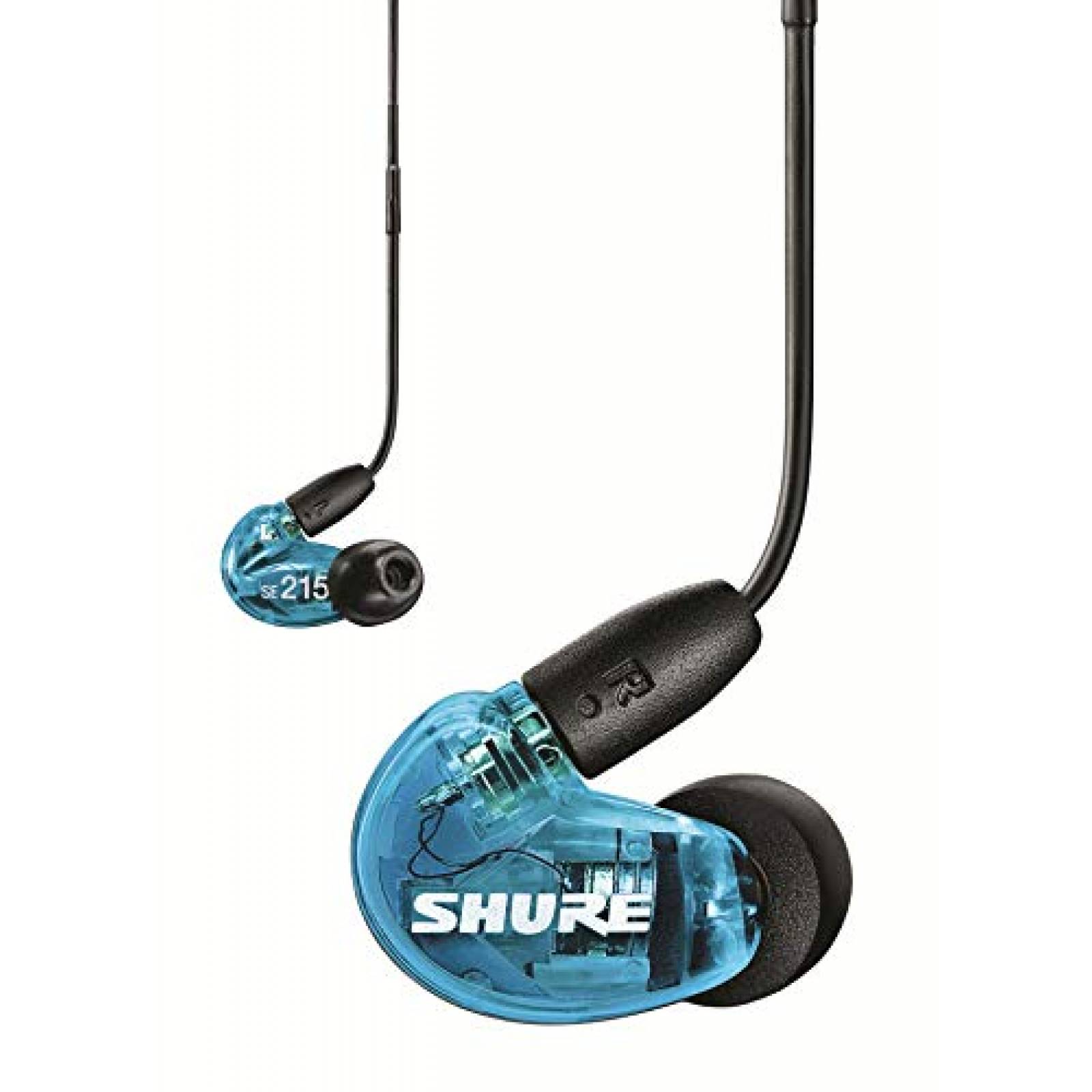 Audífonos Shure SE215 Auriculares aislantes de Sonido con Cable de 3, Color Azul