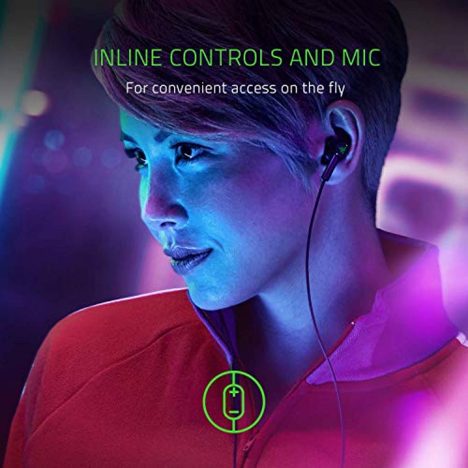 Audífonos Razer Hammerhead Duo  Auriculares 3,5 mm, con Cable de Doble Negro Mate