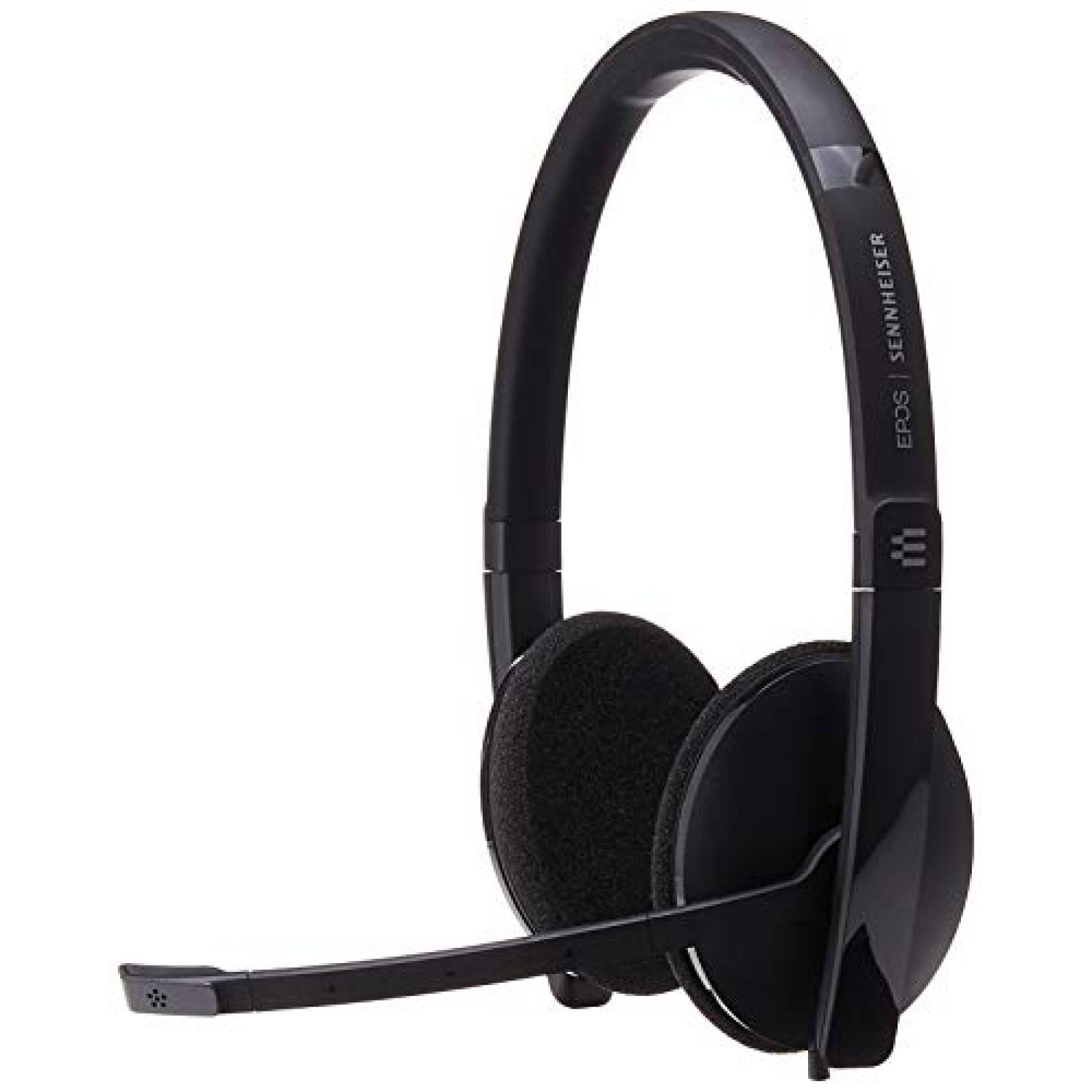 Audífonos Sennheiser SC 160 USB 508315  Auriculares de doble cara bina gro, negro