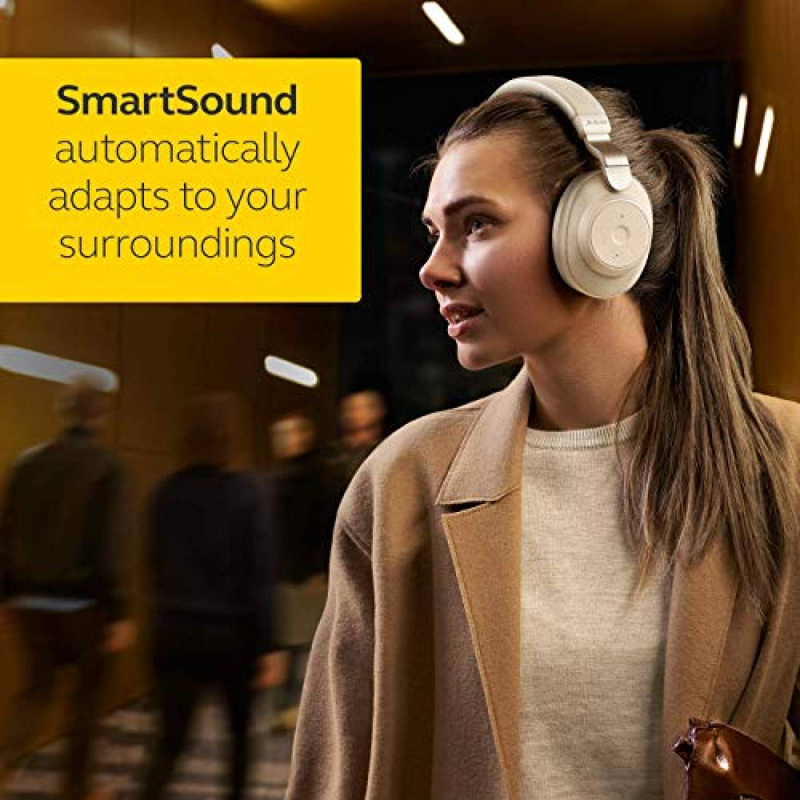 Audífonos Jabra Elite 85h Wireless NoiseCanceling Headphones, Gold Bei  Resistant