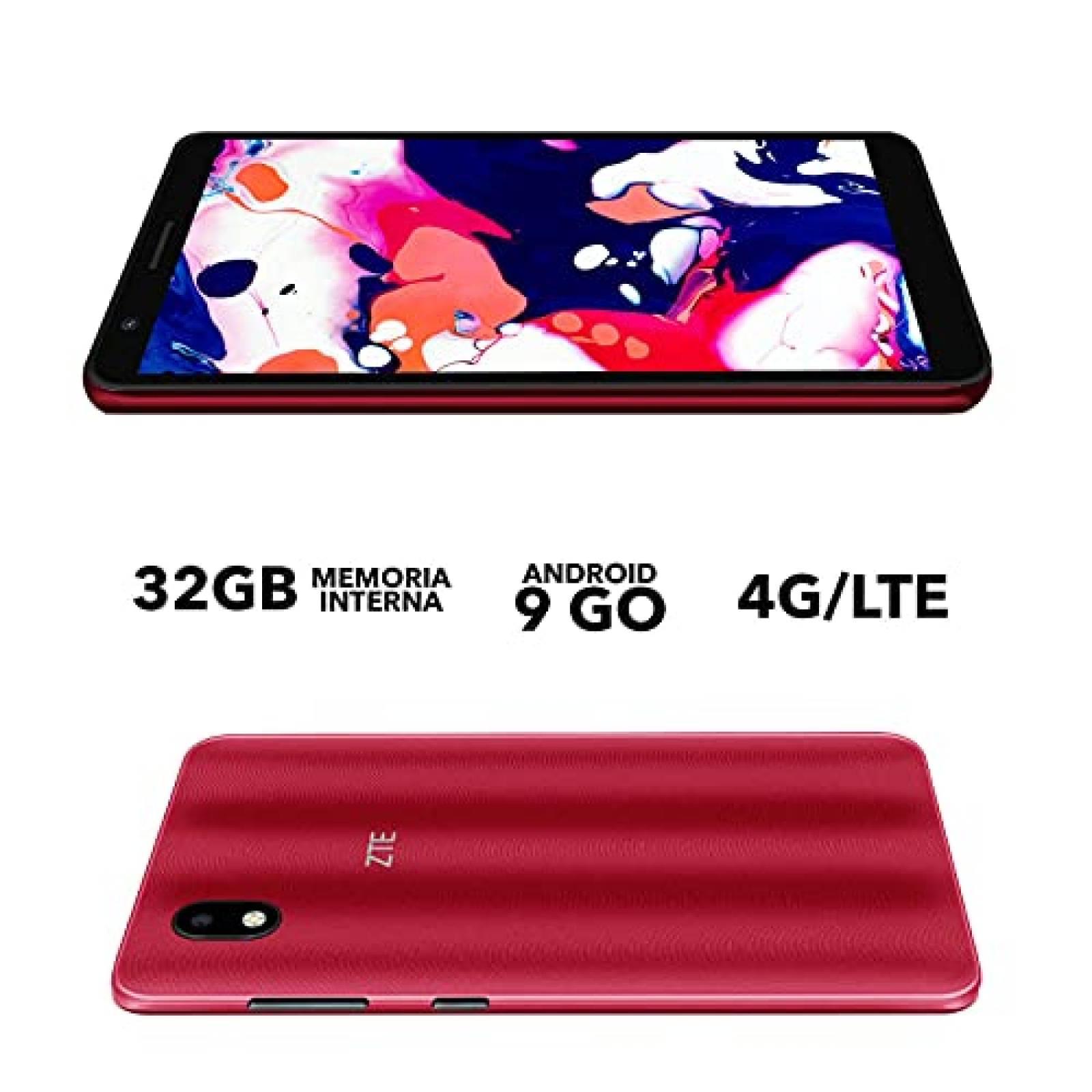 ZTE Smartphone Blade A3 2020 32GB 5.45" HD Rojo Desbloqueado