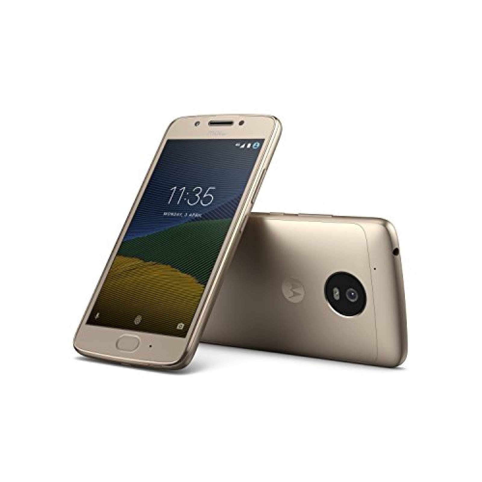 Motorola XT1671 Smartphone Moto G5 color Dorado. Double SIM, Desbloqueado Nacional