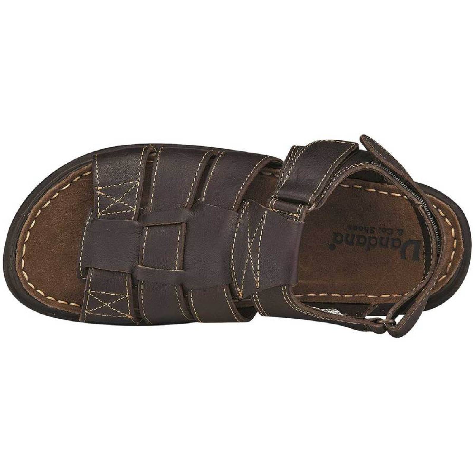 Sandalia Mod 069 Para Hombre Vandana Color Cafe