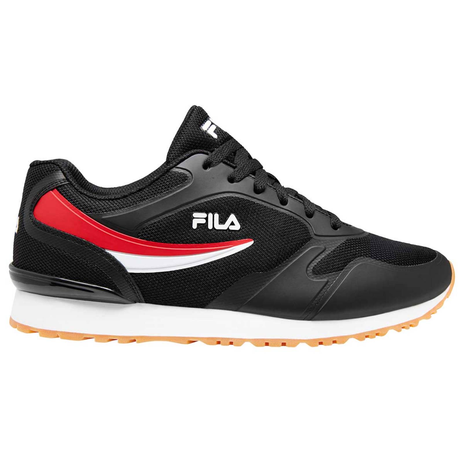 Zapatos fila outlet hombre negro elastico