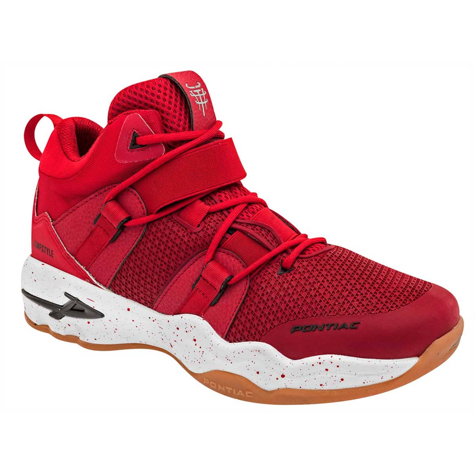 Tenis Mod 6109 Para Hombre Pontiac Color Rojo