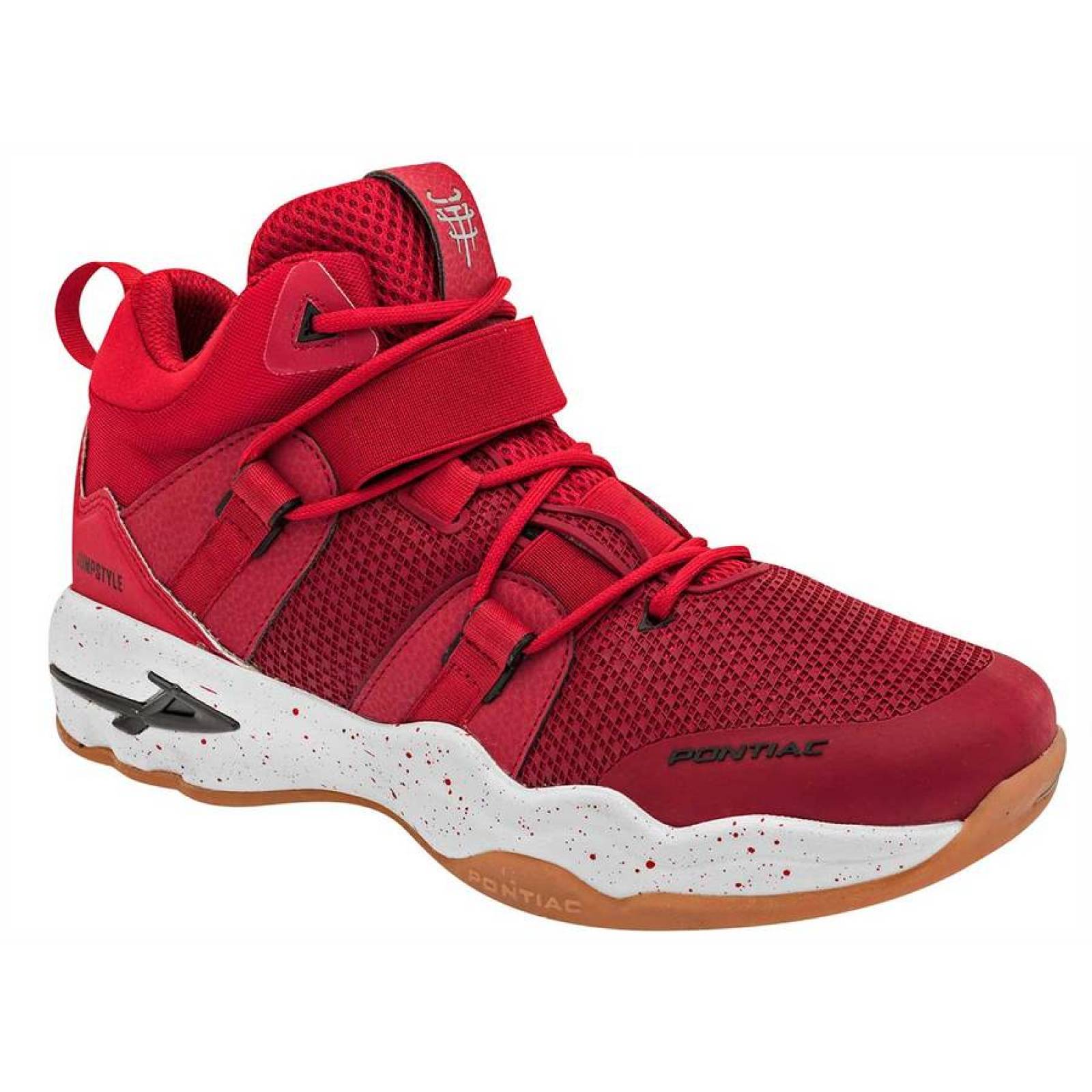 Tenis Mod 6109 Para Hombre Pontiac Color Rojo